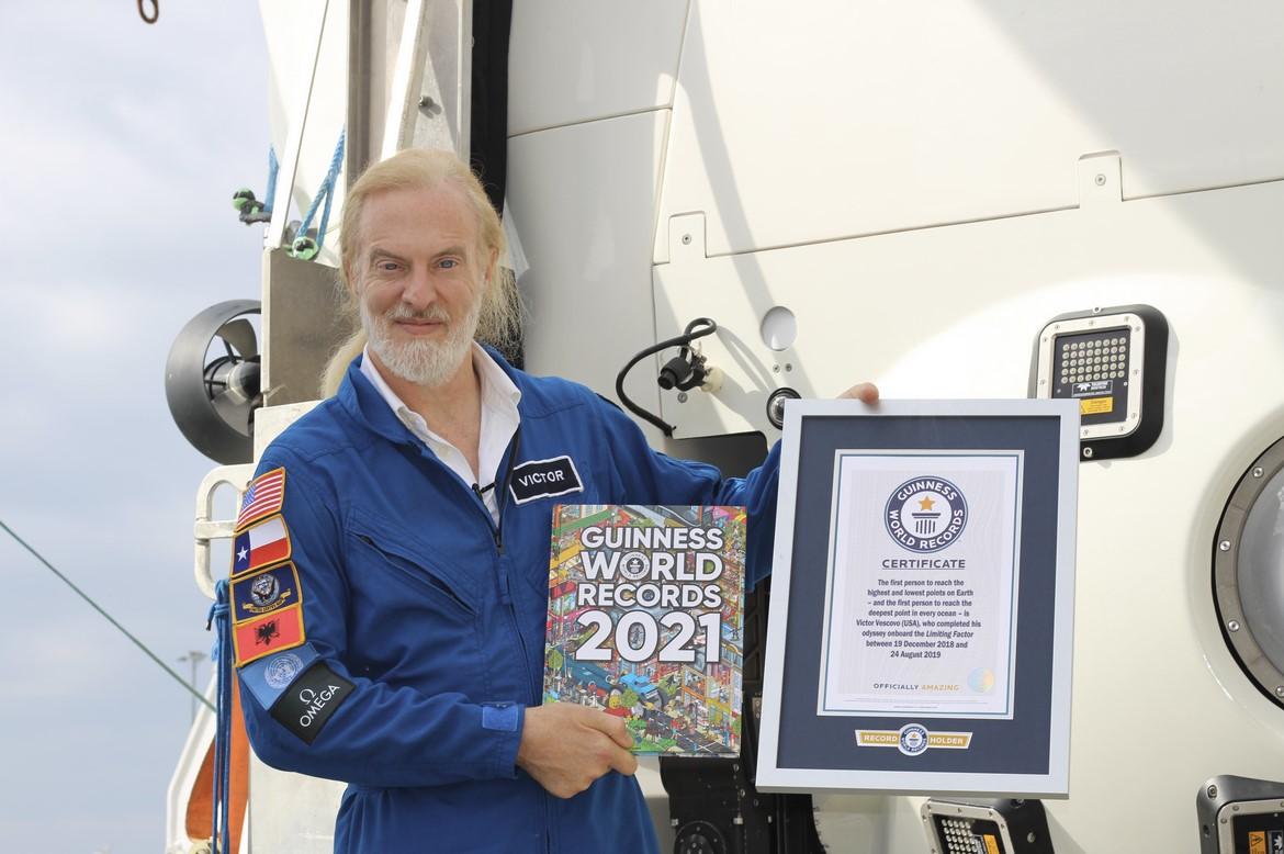 ������ �������, �������������, ���������� �������, Five Deeps. ���� � ����� guinnessworldrecords.com