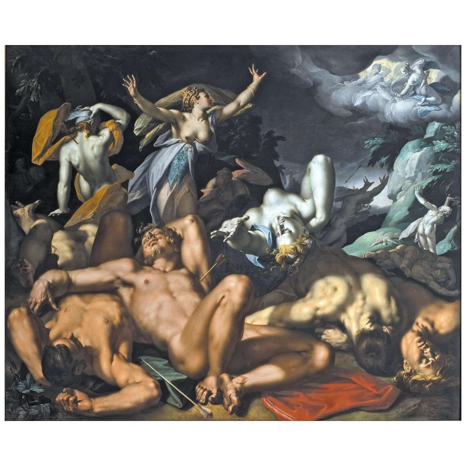  Abraham Bloemaerts. Apollo and Diana. 1591. Statens Museum for Kunst Copenhagen