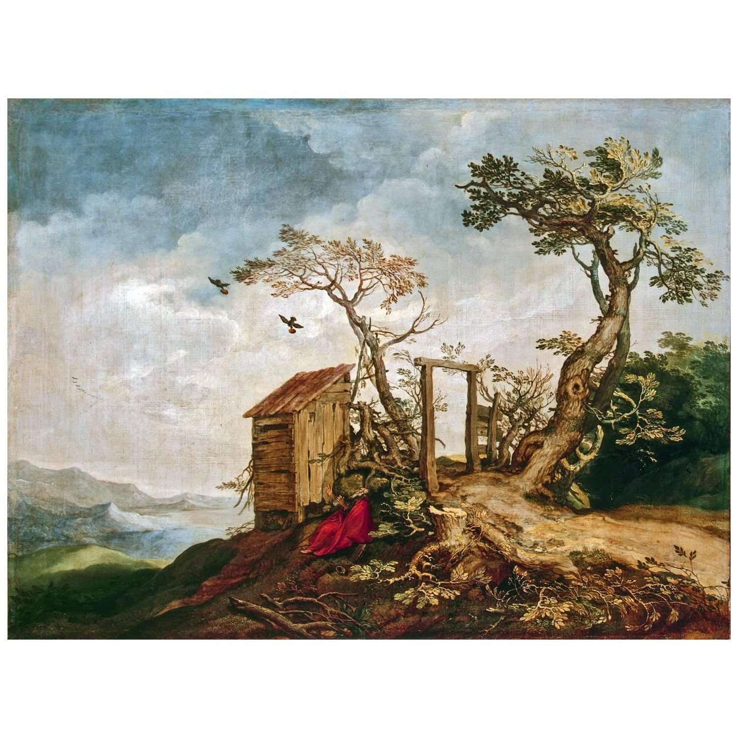  Abraham Bloemaerts. Landscape with the Prophet Elijah. 1610. Hermitage Museum