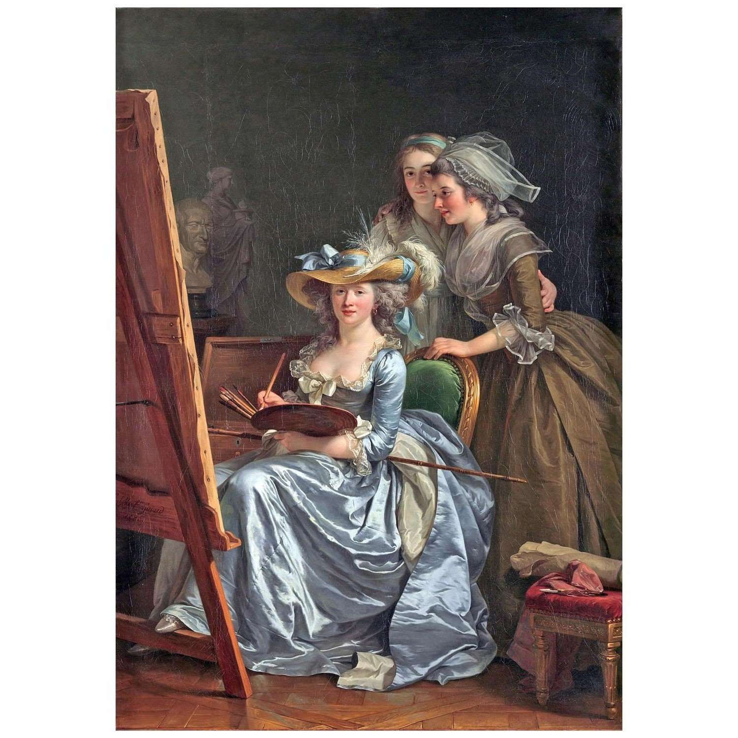  -Adelaide Labille-Guiard. Autoportrait avec deux ?l?ves. 1785. Metroipolitan Museum