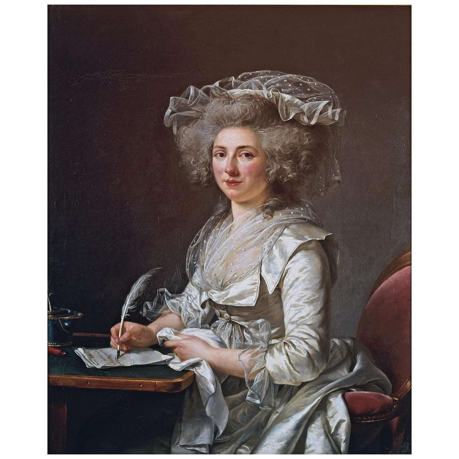  -Adelaide Labille-Guiard. Portrait de femme (Madame Roland). 1787. MBA de Quimper