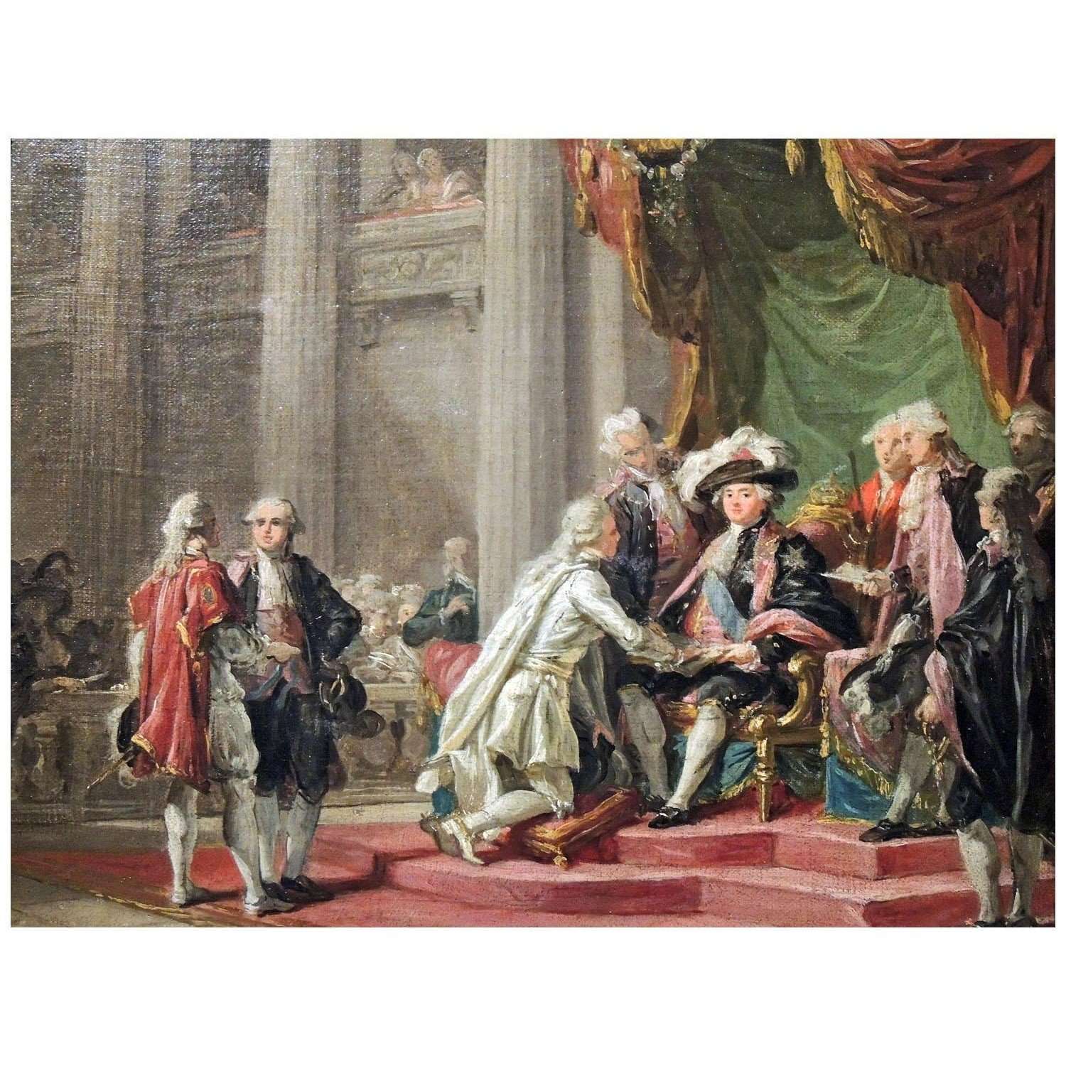  -Adelaide Labille-Guiard. R?ception du comte de Provence. 1788. Mus?e de L?gion d'Honneur