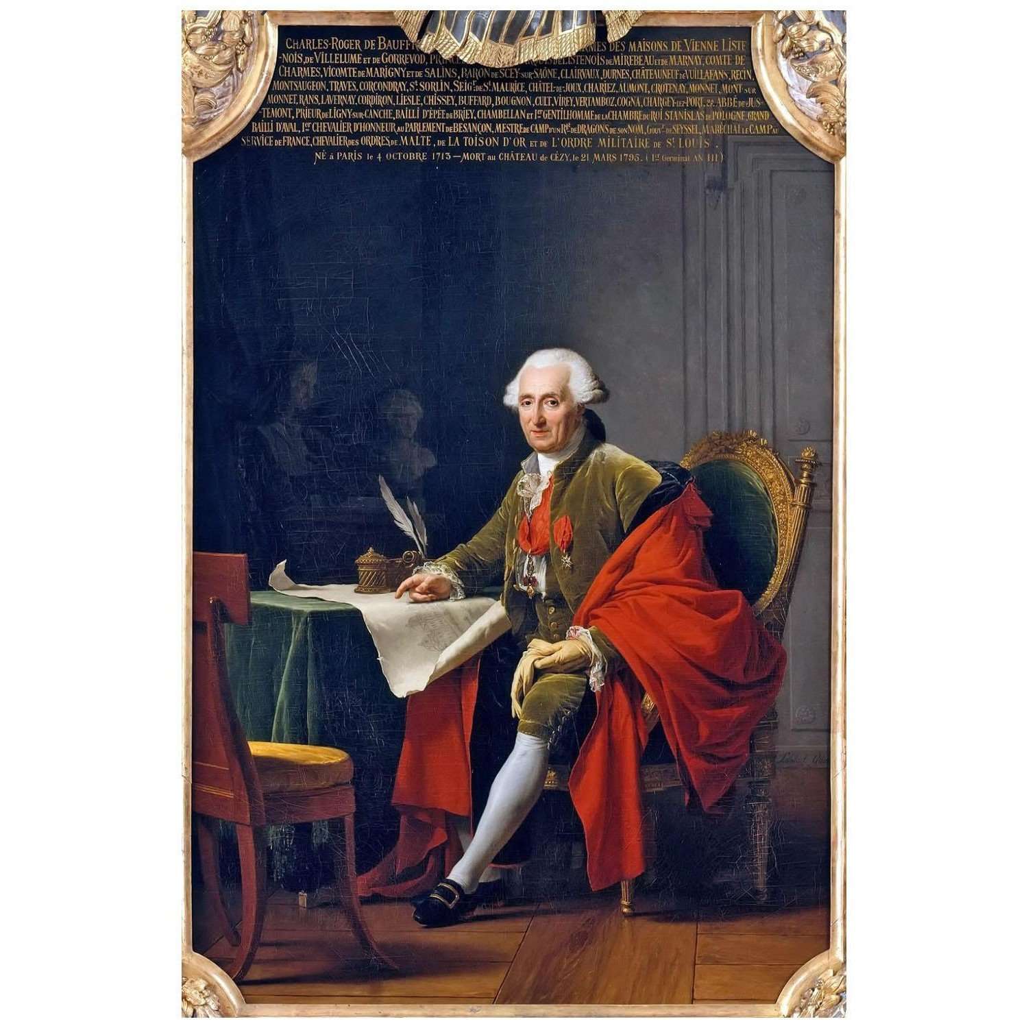  -Adelaide Labille-Guiard. Charles-Roger de Bauffremont. 1791. Chateau de Versailles