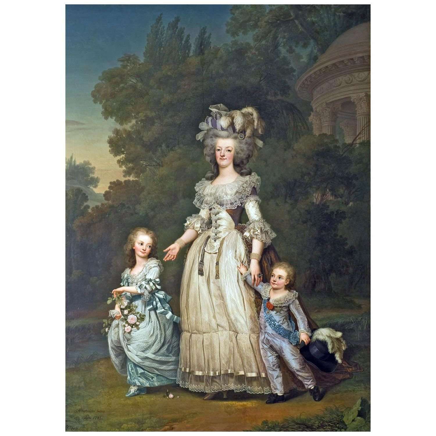  Adolf Wertmuller. Marie Antoinette with her Children. 1785. Nationalmuseum Stockholm