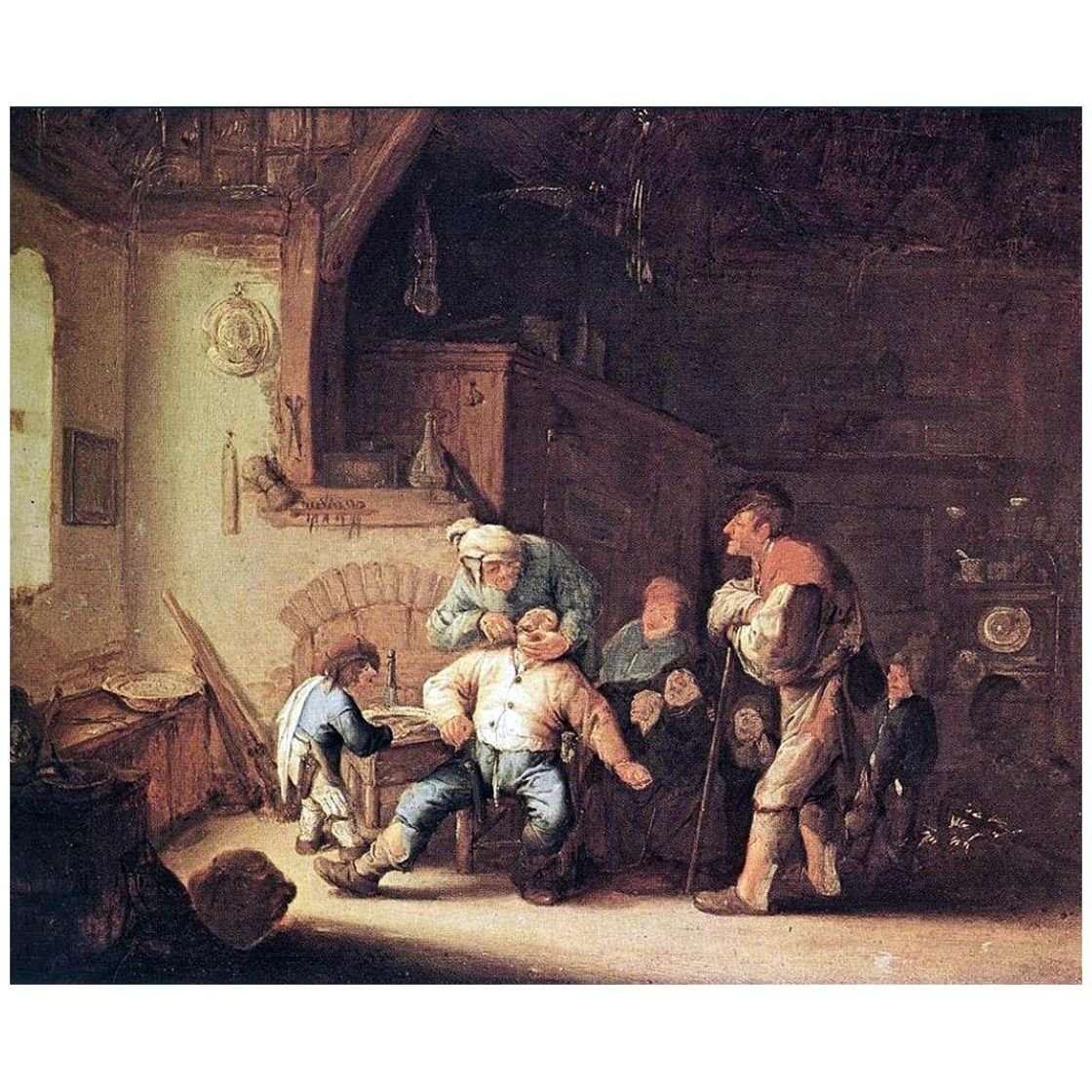   Adriaen van Ostade. Barber Extracting of Tooth. 1637. Kunst Historische Museum Wien