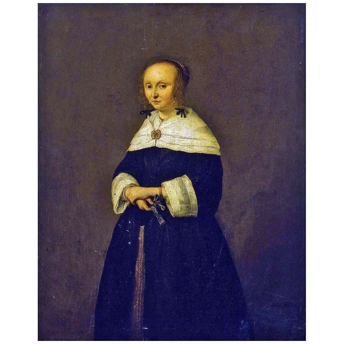   Adriaen van Ostade. Portrait of a Woman. 1651. Hermitage Museum