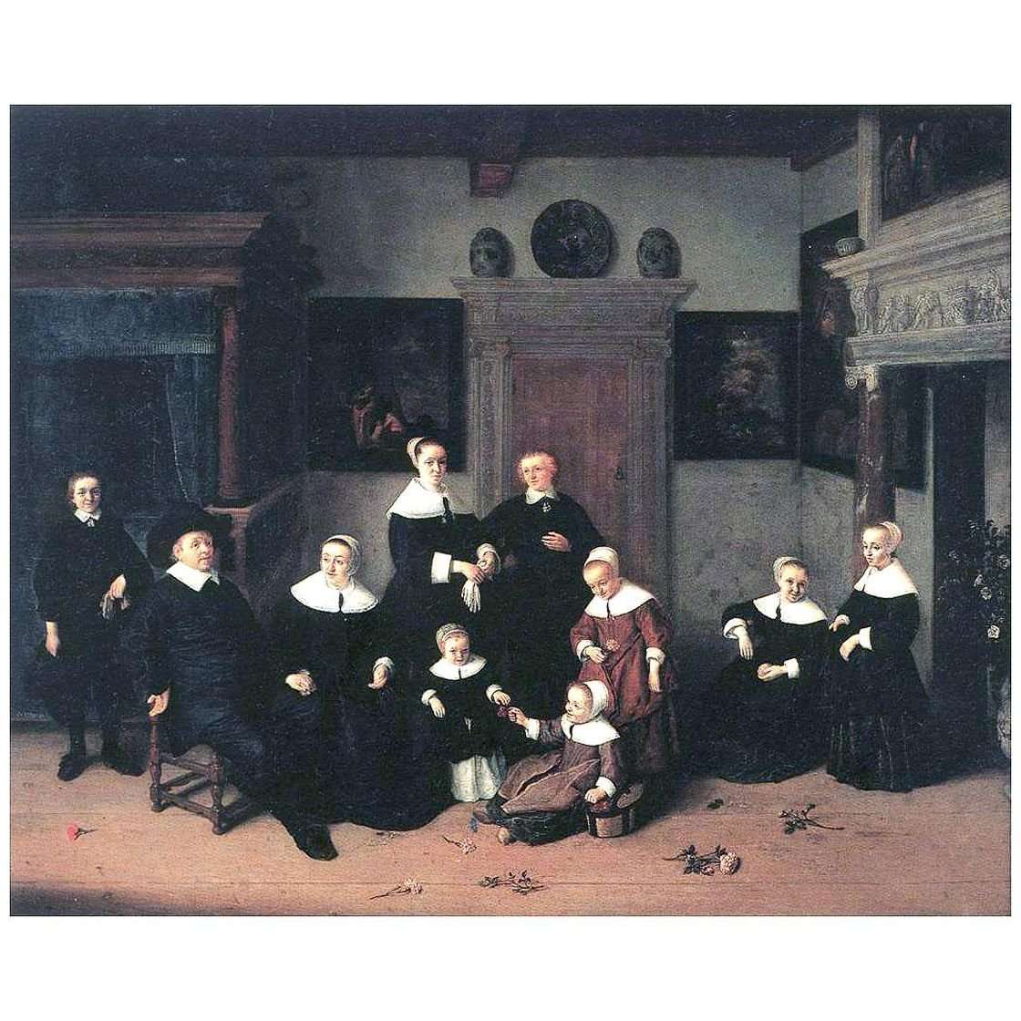   Adriaen van Ostade. Portrait of a Family. 1654. Louvre