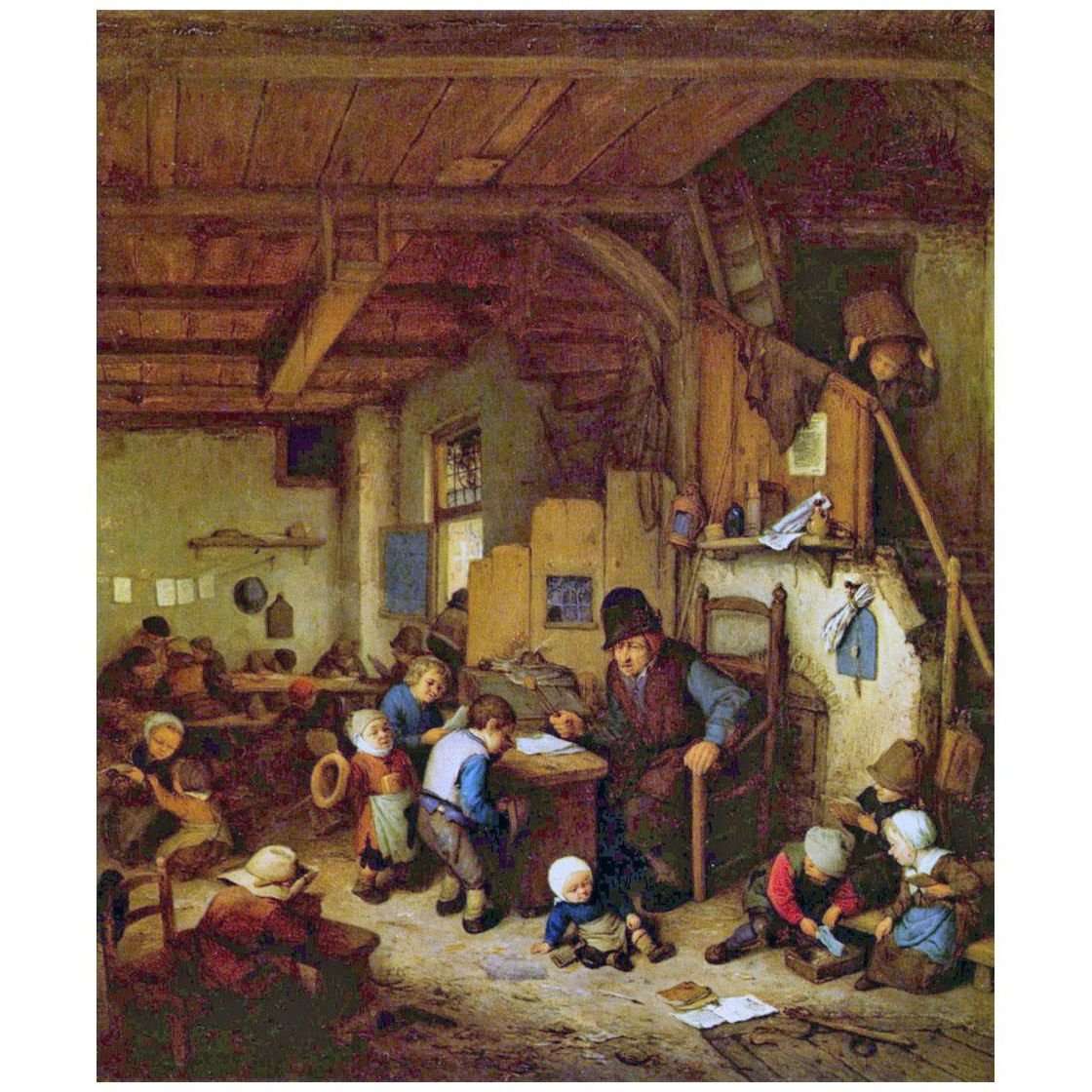   Adriaen van Ostade. The Schoolmaster. 1662. Louvre