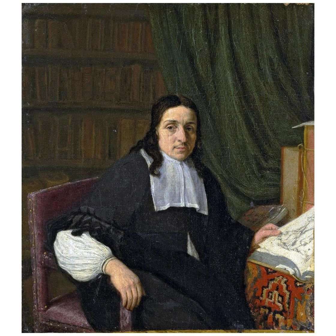   Adriaen van Ostade. Portrait of Scholar. 1665. Rijksmuseum Amsterdam