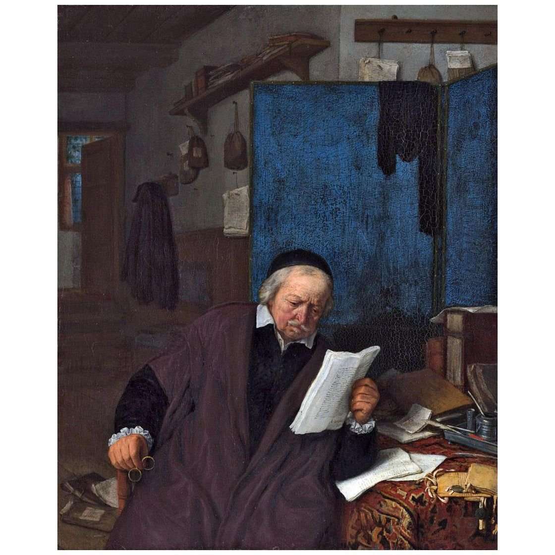   Adriaen van Ostade. Lowyer in His Study. 1680. Boijemans van Beaningen Rotterdam