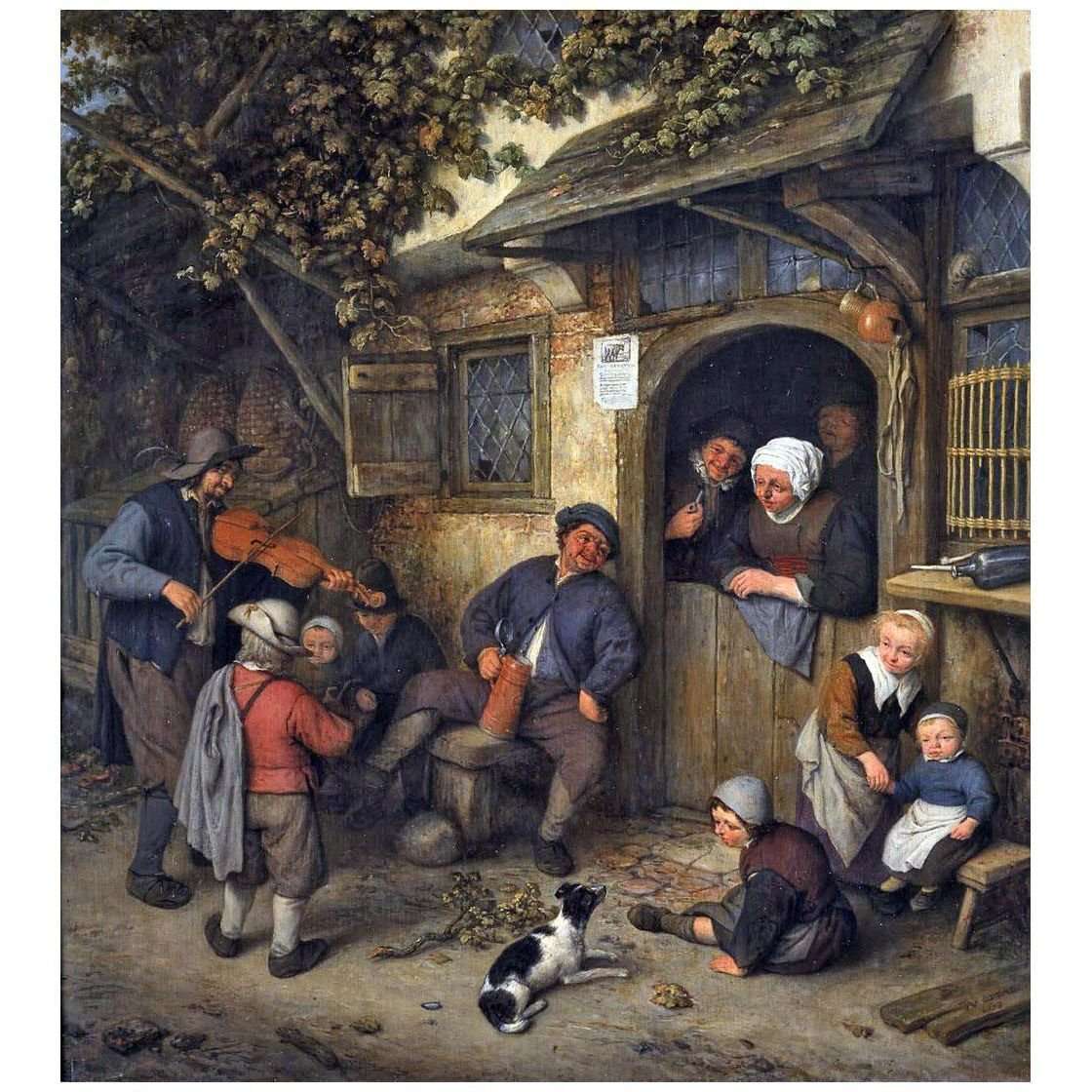   Adriaen van Ostade. The Fiddler. 1773. Mauritshuis Den Haag