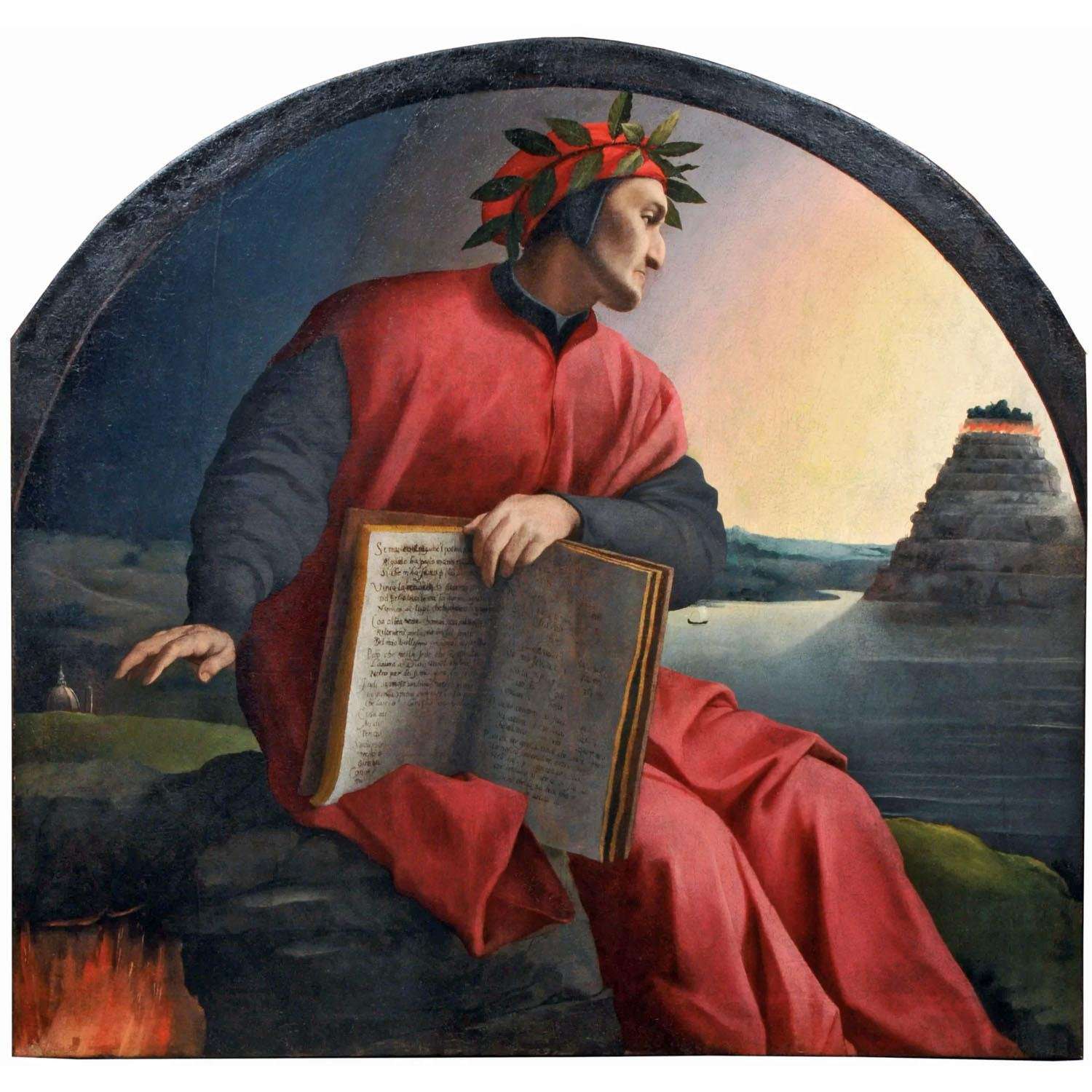  Agnolo Bronzino. Ritratto allegorico di Dante. 1530. Private collection, displayed in Uffizi
