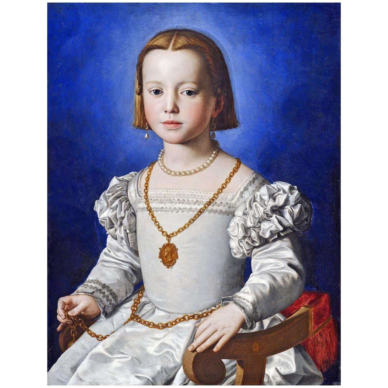  Agnolo Bronzino. Ritratto di Bia de Medici. 1542. Uffizi Venezia