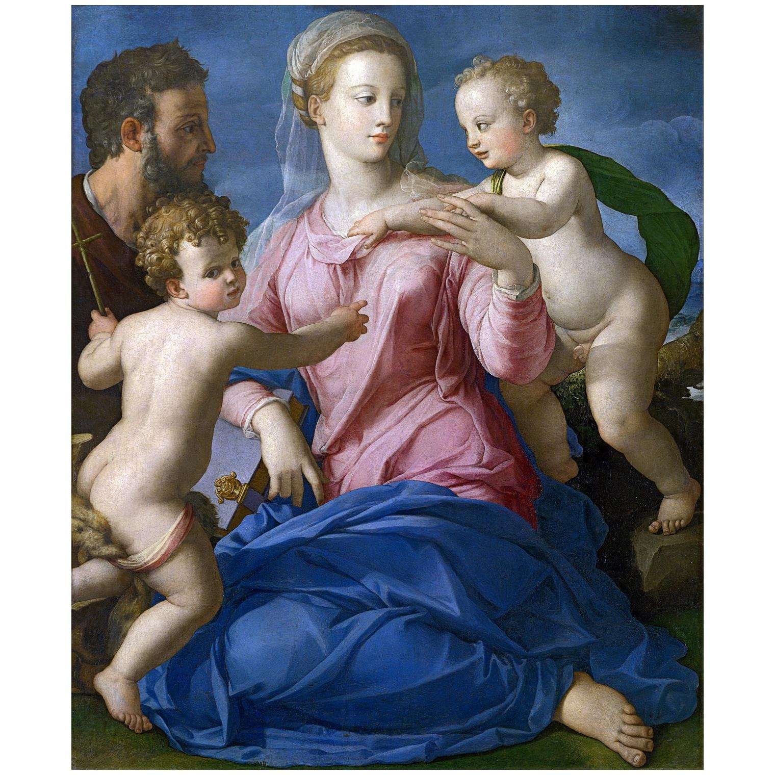  Agnolo Bronzino. Sacra Famiglia (Madonna Stroganoff). 1555-1560. Pushkin Museum