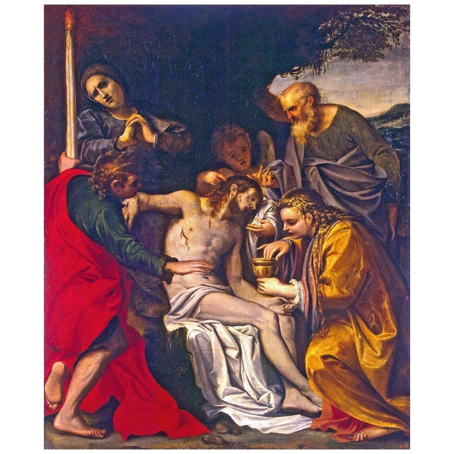  Agostino Carraccj. Pieta. 1586. Museo dell'Ermitage San Pietroburgo