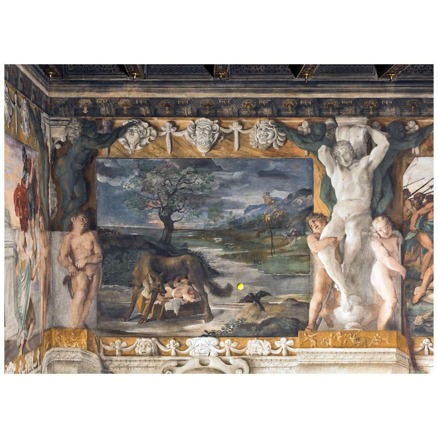  Agostino Carraccj. Storia di Romolo e Remo. 1589. Palazzo Magnani Bologna