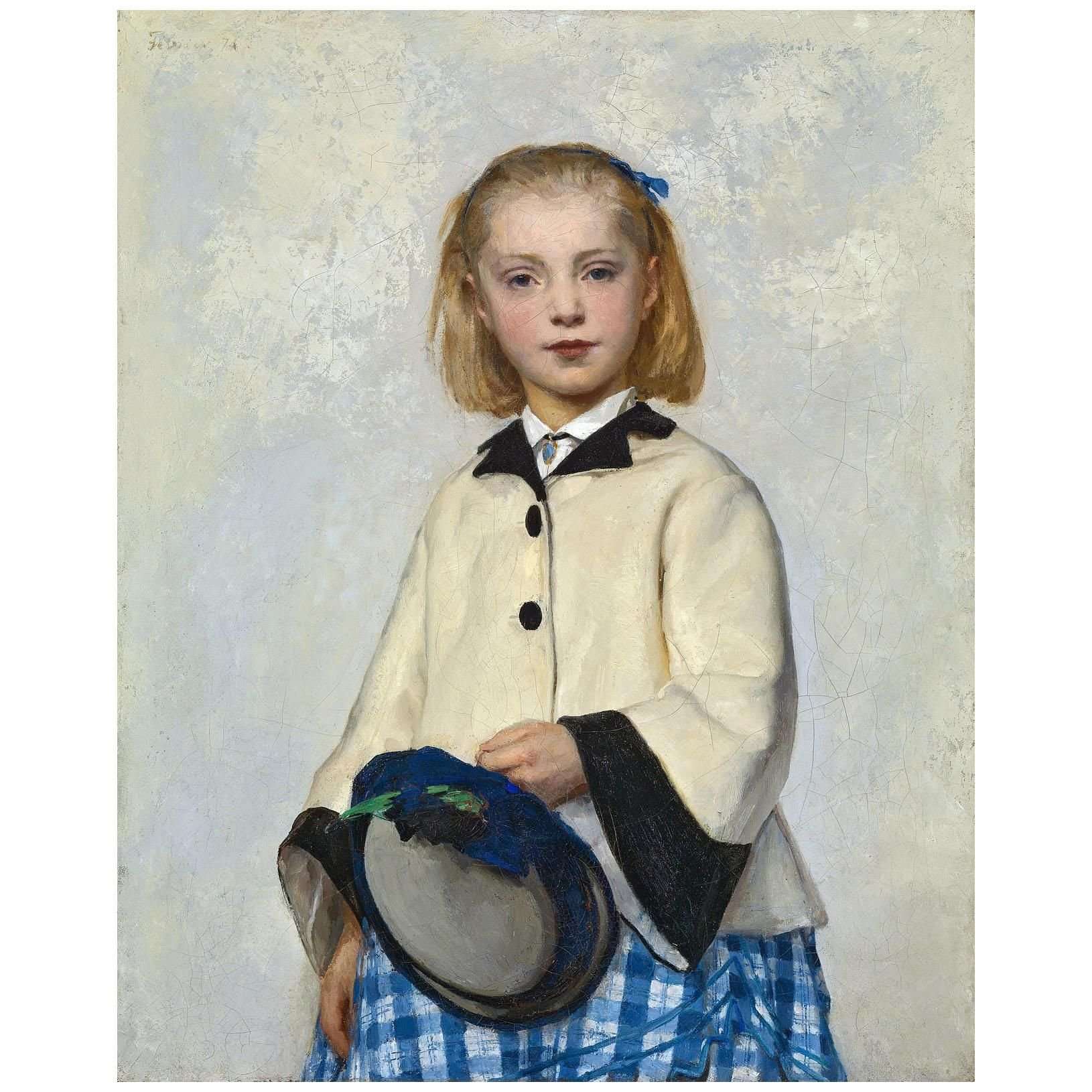  Albert Anker. Des K?nstlers Tochter Louise. 1874. Kunst Museum Winterthur