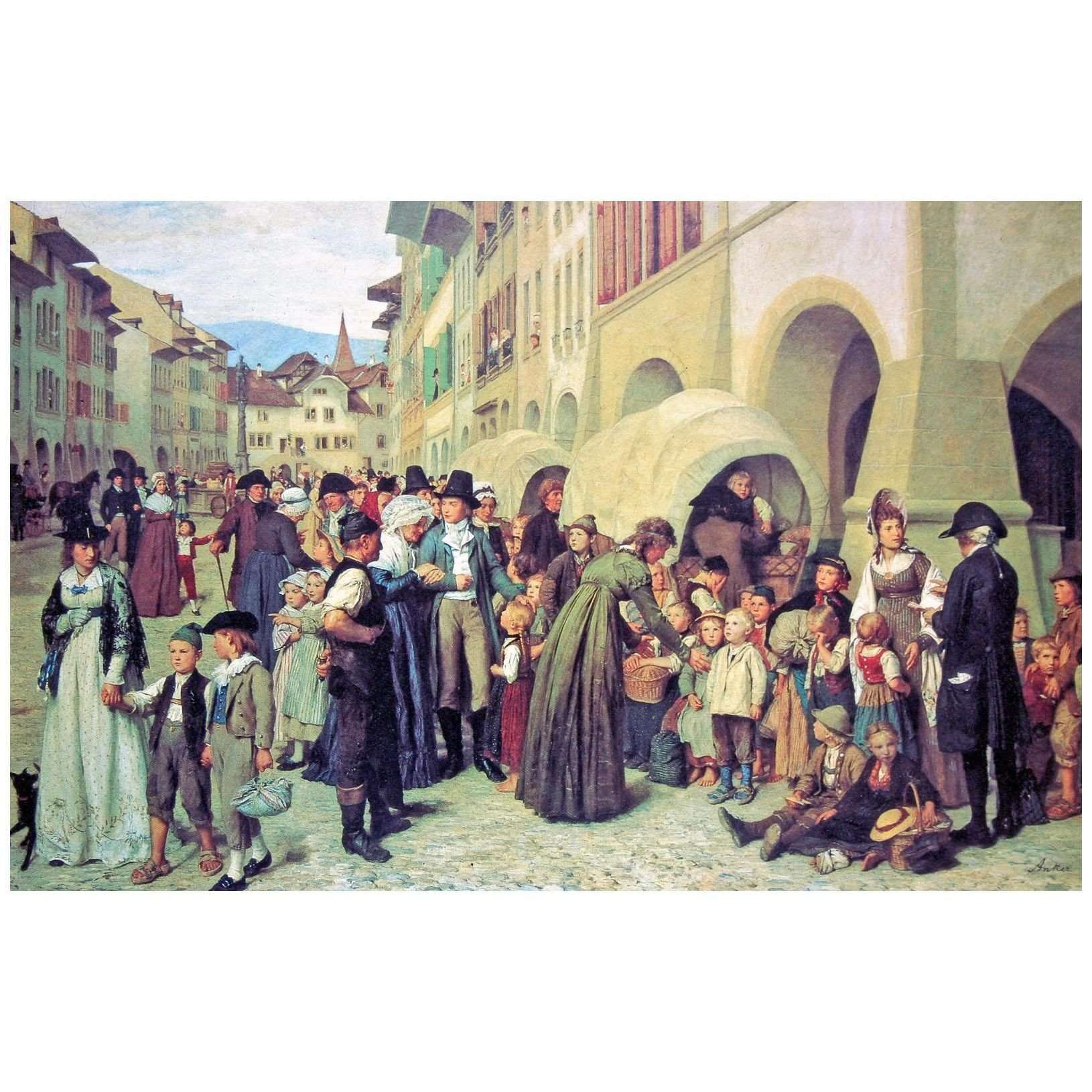  Albert Anker. Die L?nderkinder. 1876. Mus?e d'art Neuch?tel