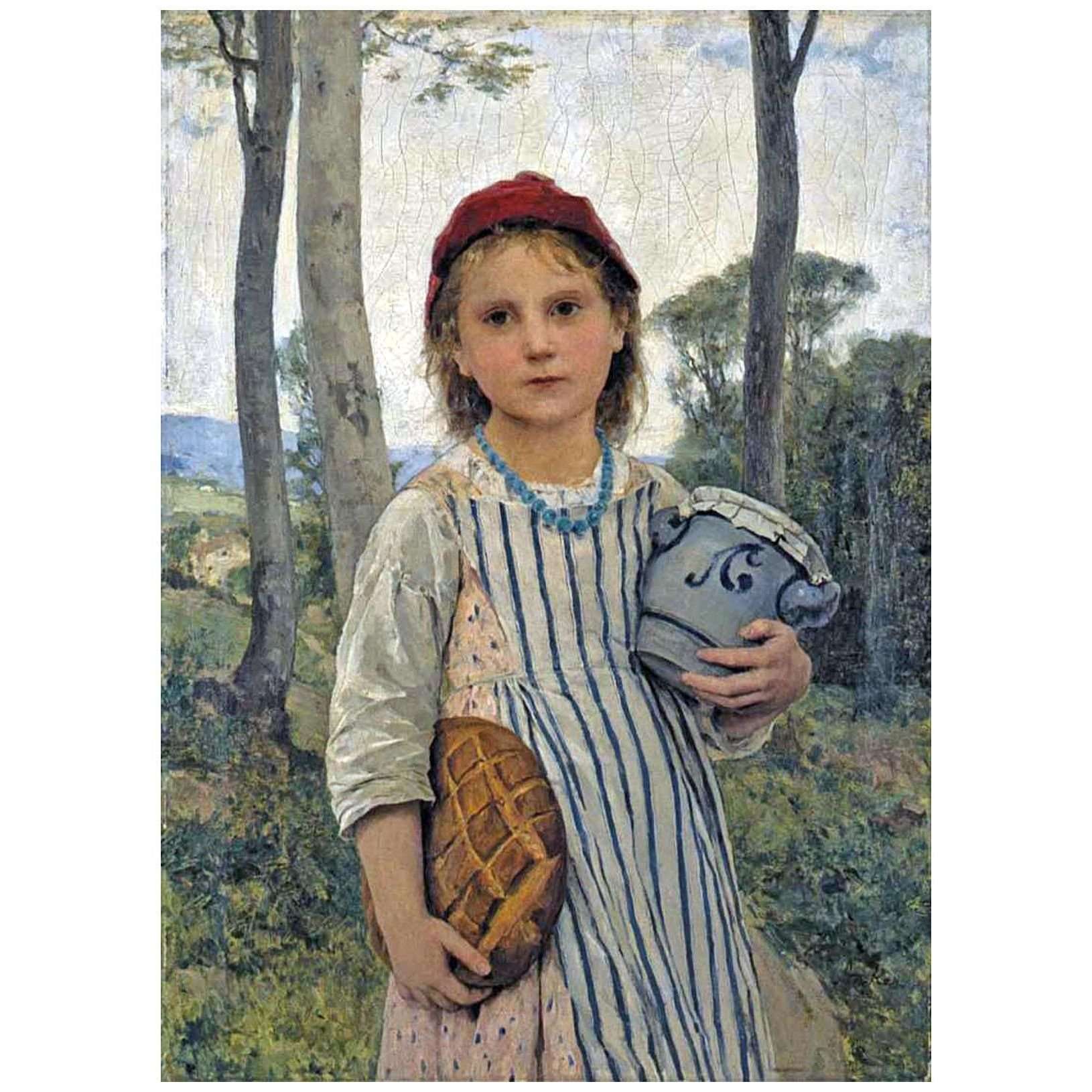  Albert Anker. Rotk?ppchen. 1883. Privat Sammlung