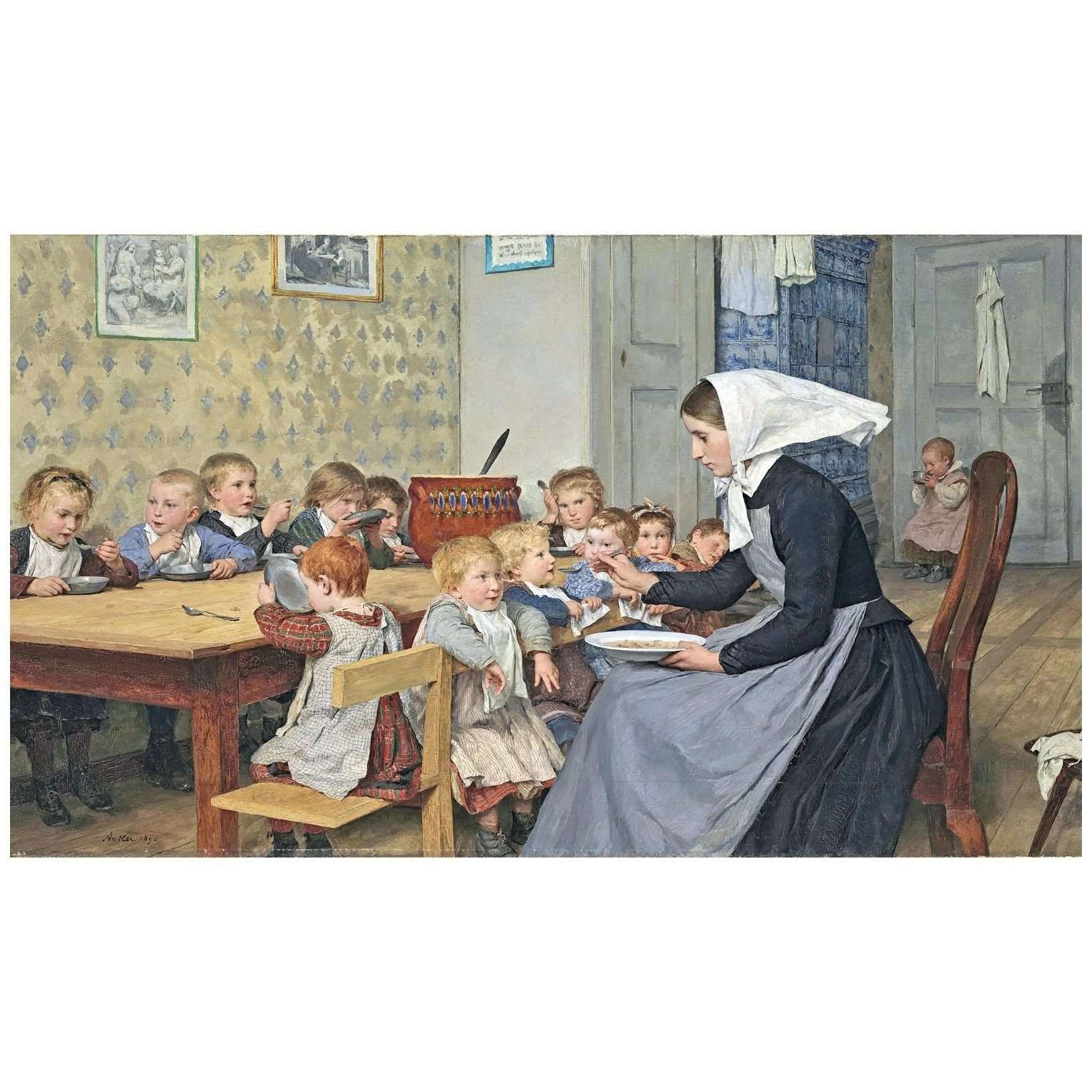  Albert Anker. Kinderhort. 1890. Kunst Museum Winterthur
