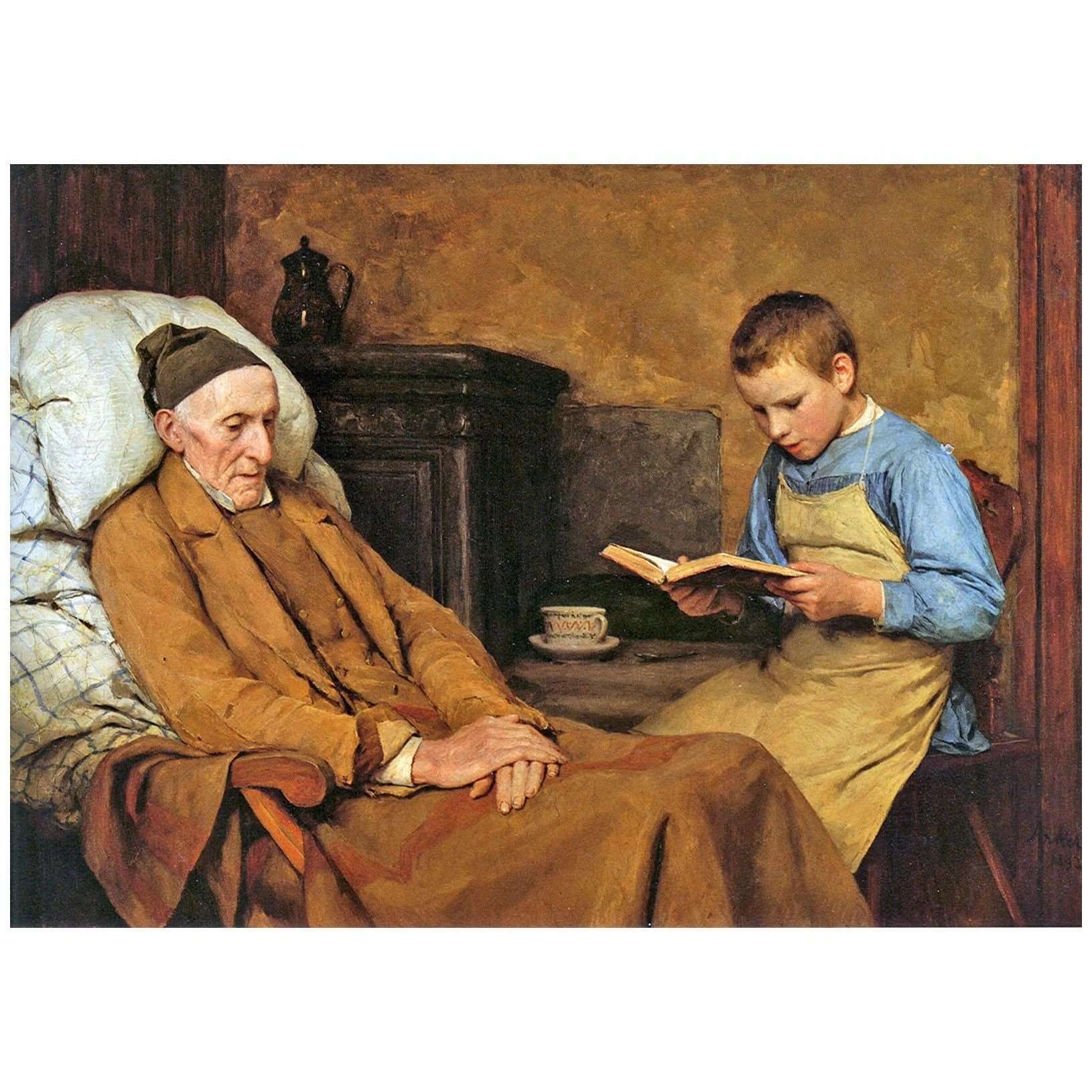  Albert Anker. Die Andacht des Grossvaters. 1893. Kunstmuseum Bern