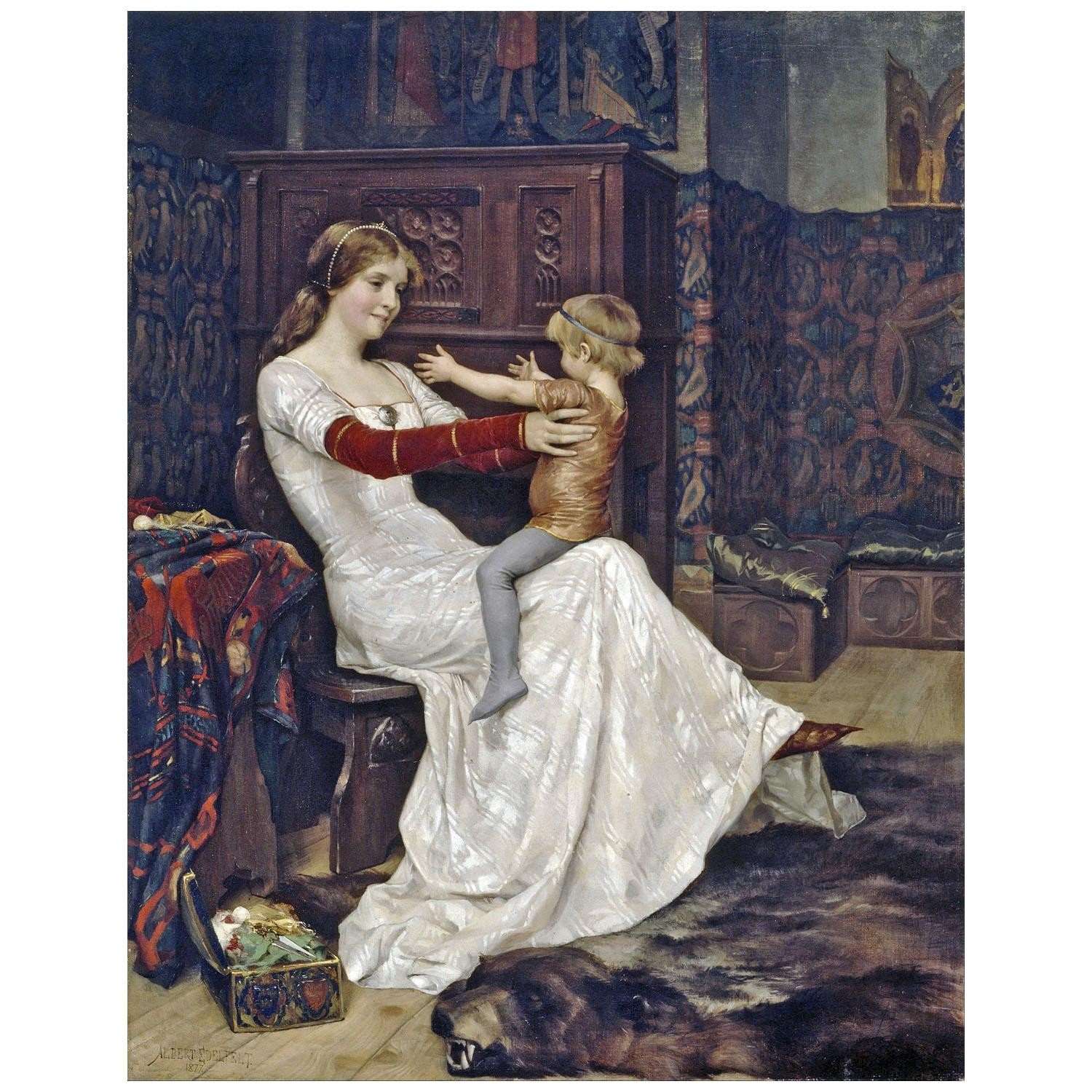  Albert Edelfelt. Queen Bianca. 1877. Ateneum Helsinki