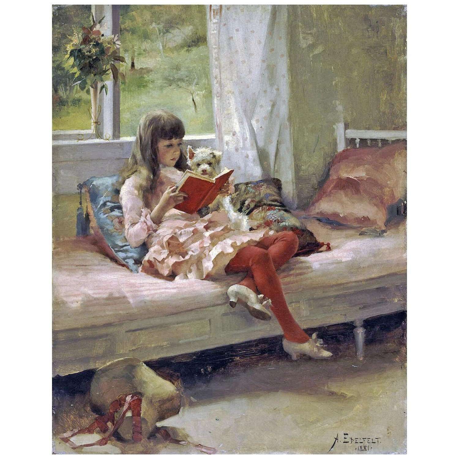  Albert Edelfelt. Berta Edelfelt, Artist's Sister. 1881. Hermitage Museum