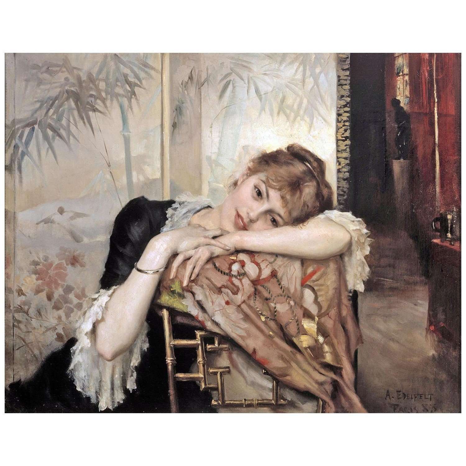  Albert Edelfelt. The Parisienne. 1883. Joensuu Art Museum