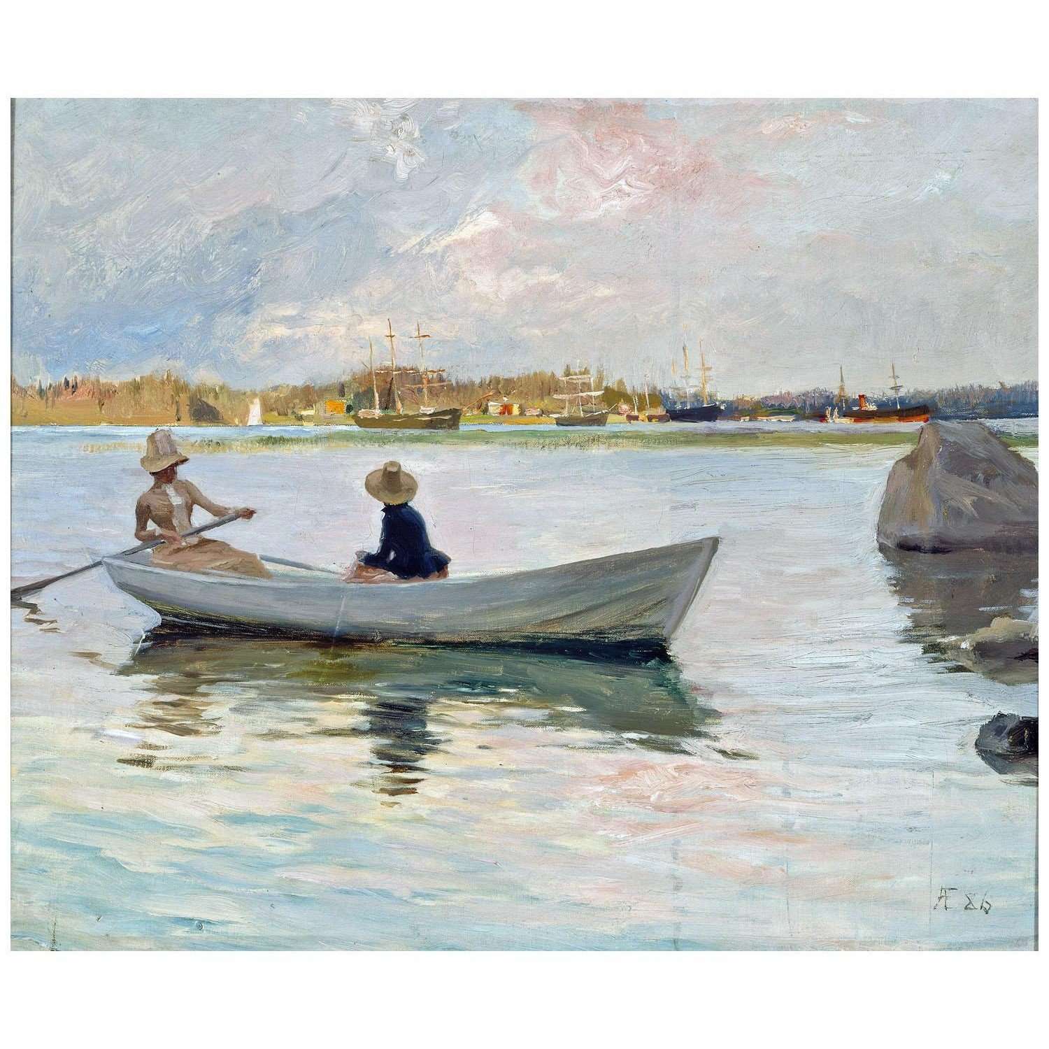  Albert Edelfelt. Girls in a Rowing Boat. 1886. Finnish National Gallery Helsinki
