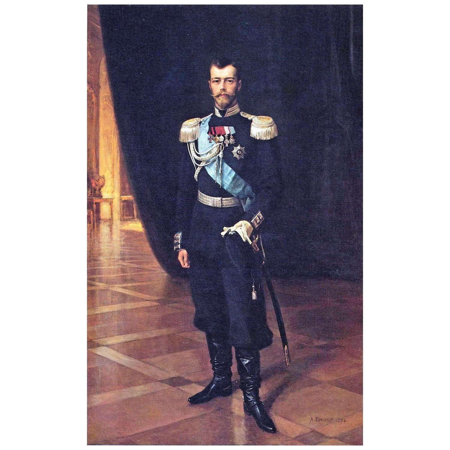  Albert Edelfelt. Nicholas II. 1896. Helsinki University Museum