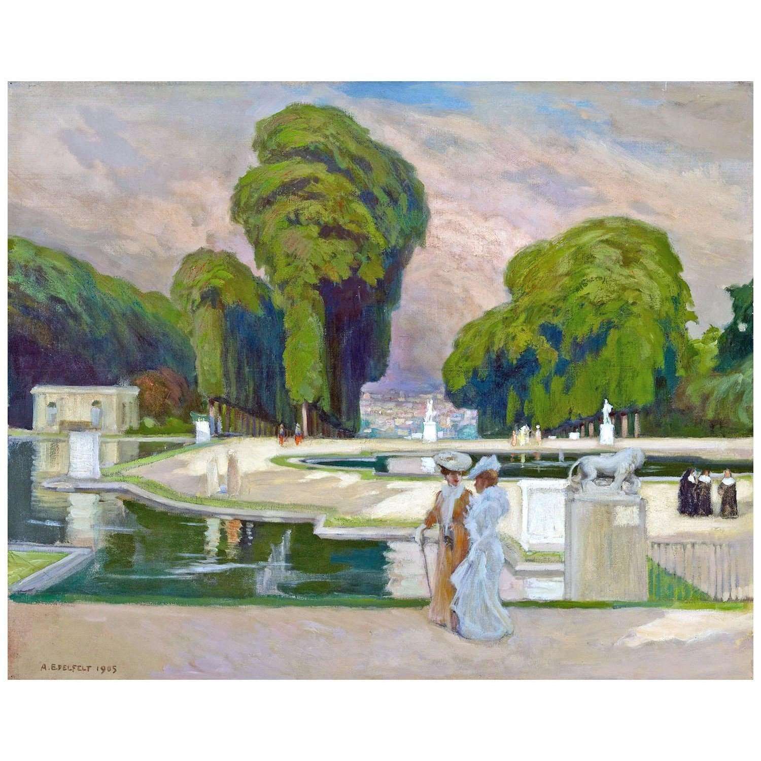  Albert Edelfelt. St. Cloud Park, Paris. 1905. Finnish National Gallery Helsinki