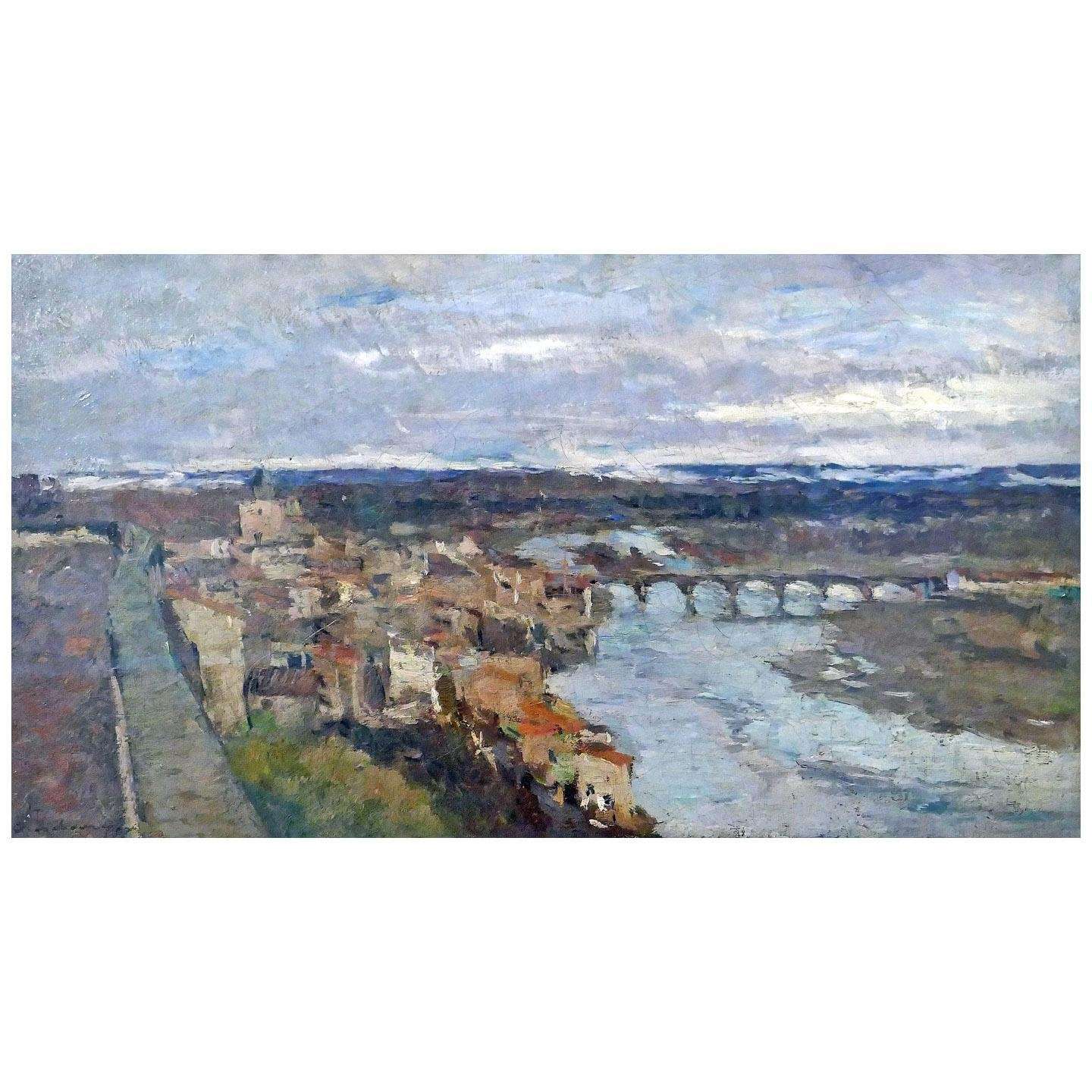  Albert Lebourg. Le vieux de Pont-du-Chateau. 1885. Musee de lErmitage