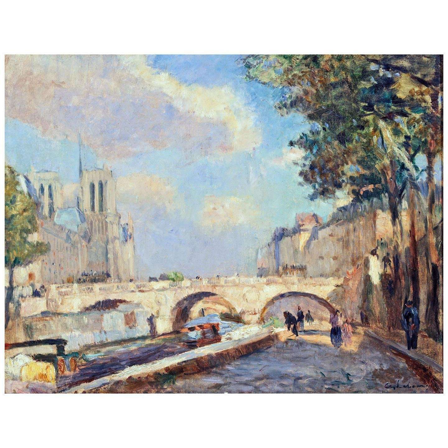  Albert Lebourg. Le pont Saint-Michel. 1890. Musee Carnavalet Paris