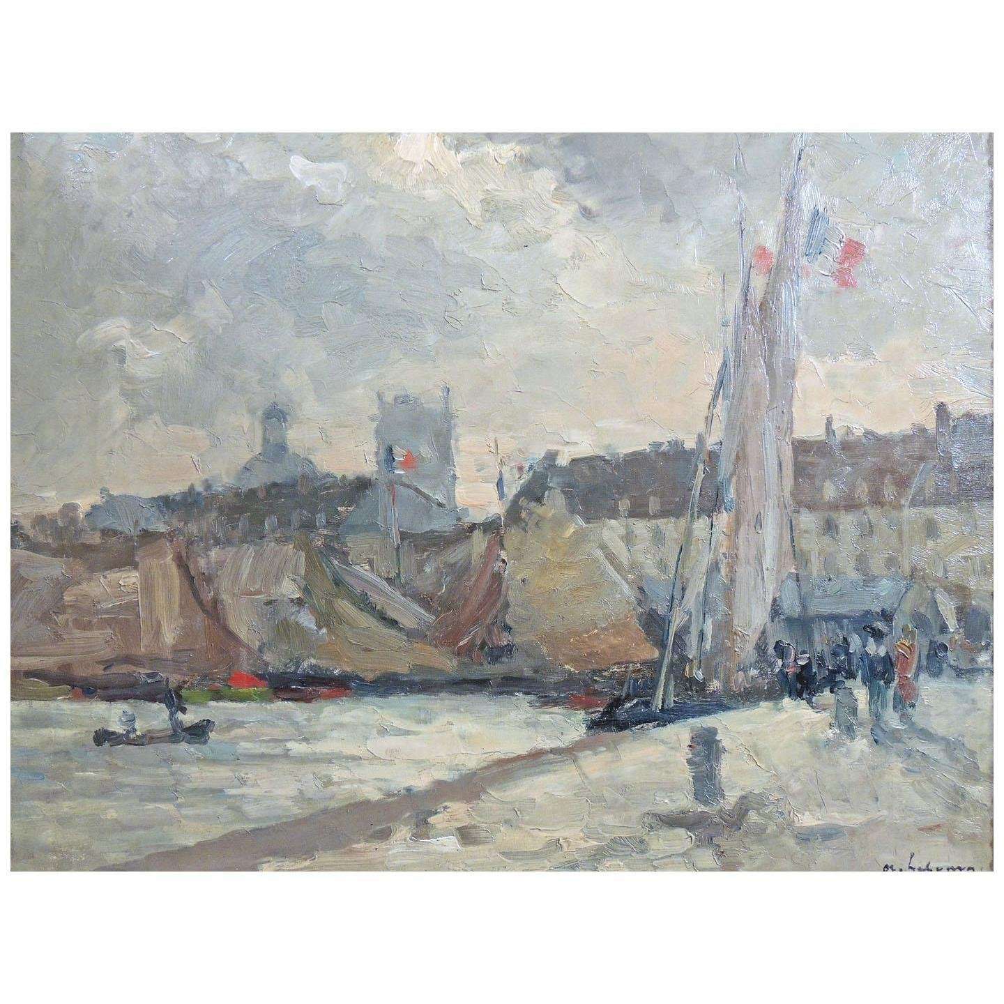  Albert Lebourg. Le vieux port de Dieppe. 1896. Musee de Dieppe