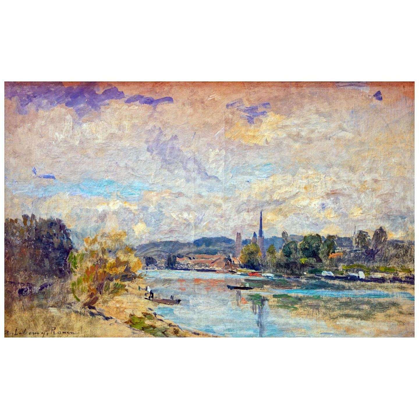  Albert Lebourg. Lile Lacroix a Rouen. 1906. PdBA de Lille