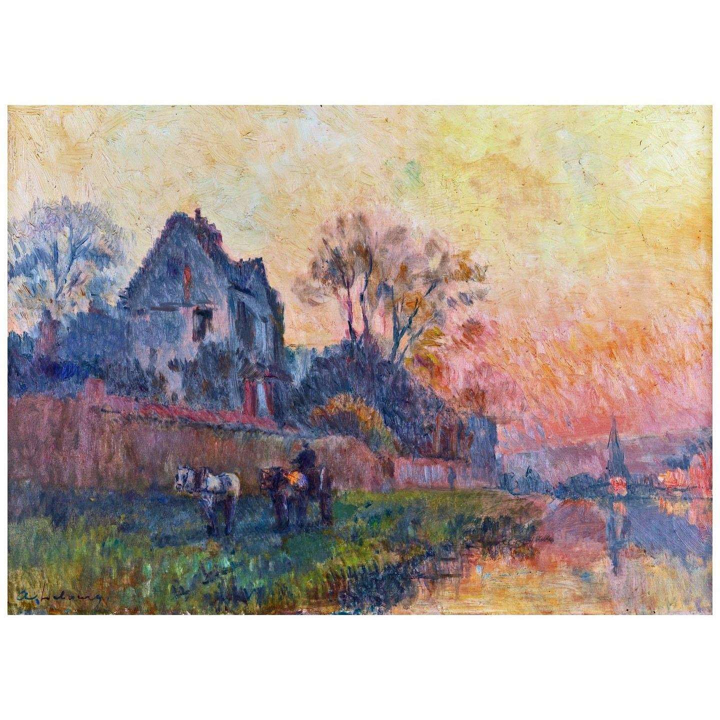  Albert Lebourg. Bords de Seine a Chatou. 1918. Collection privee