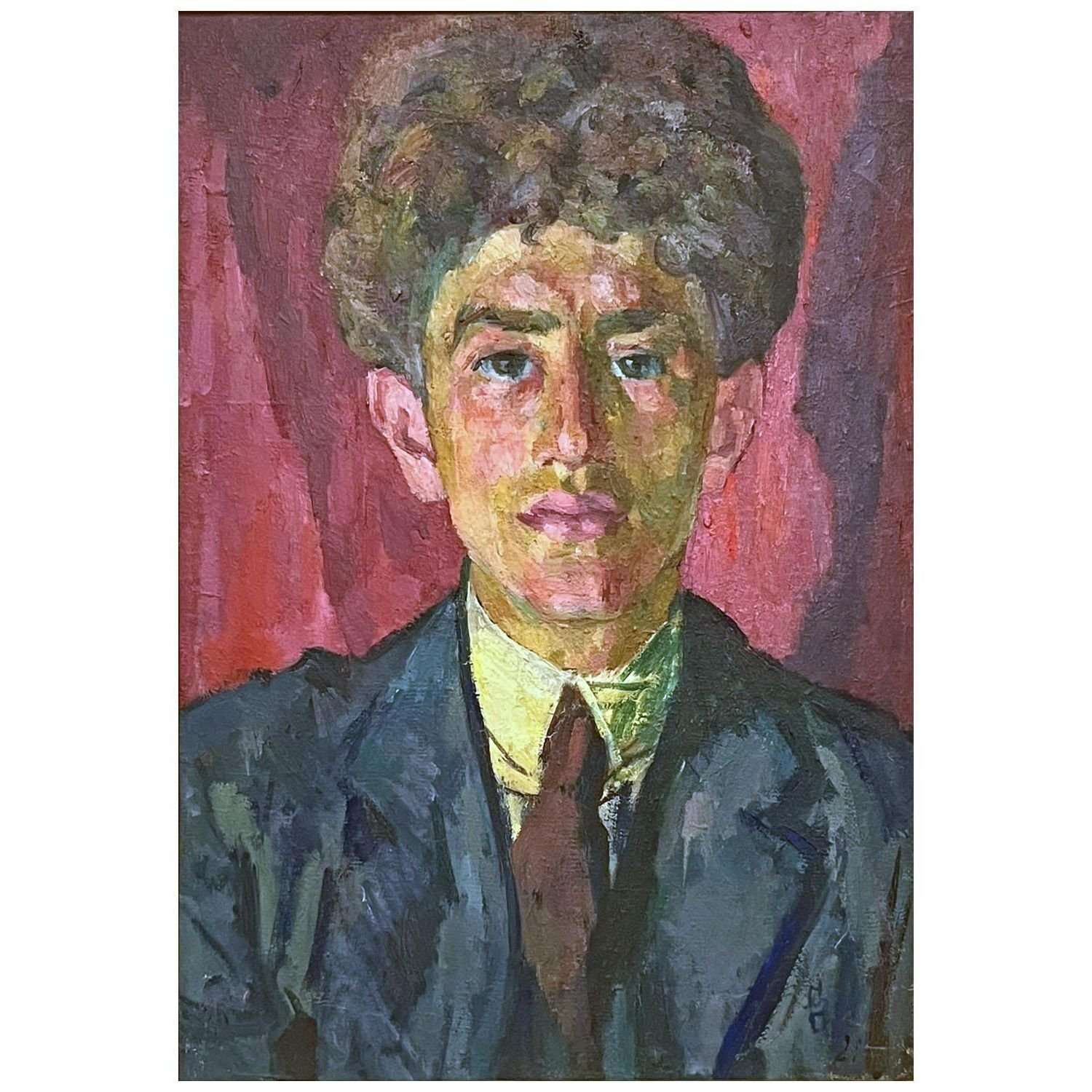  Giovanni Giacometti. Portrait of Alberto Giacometti. 1921