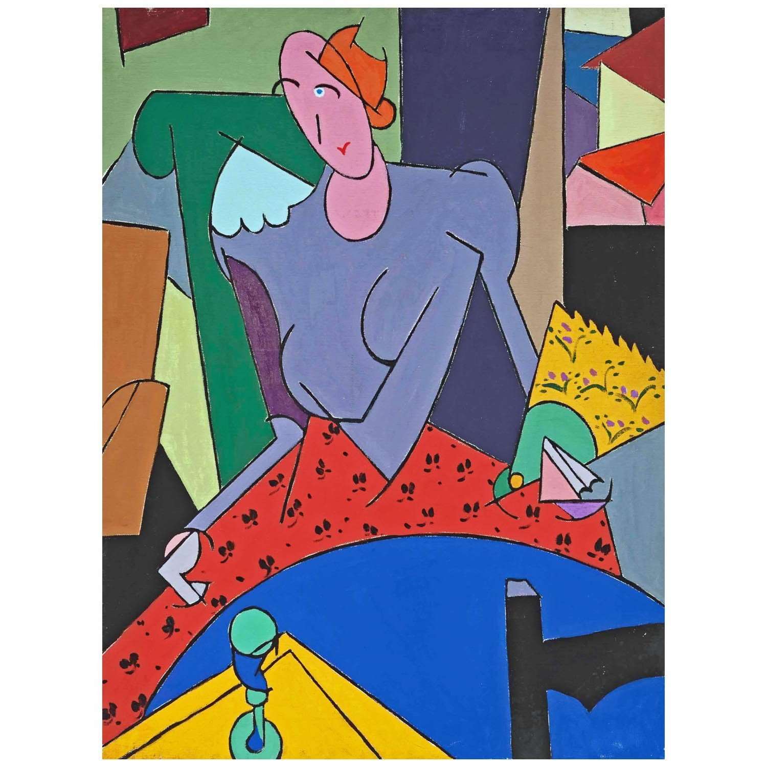  Alberto Magnelli. Donna alla poltorna verde. 1914. Collezione privata