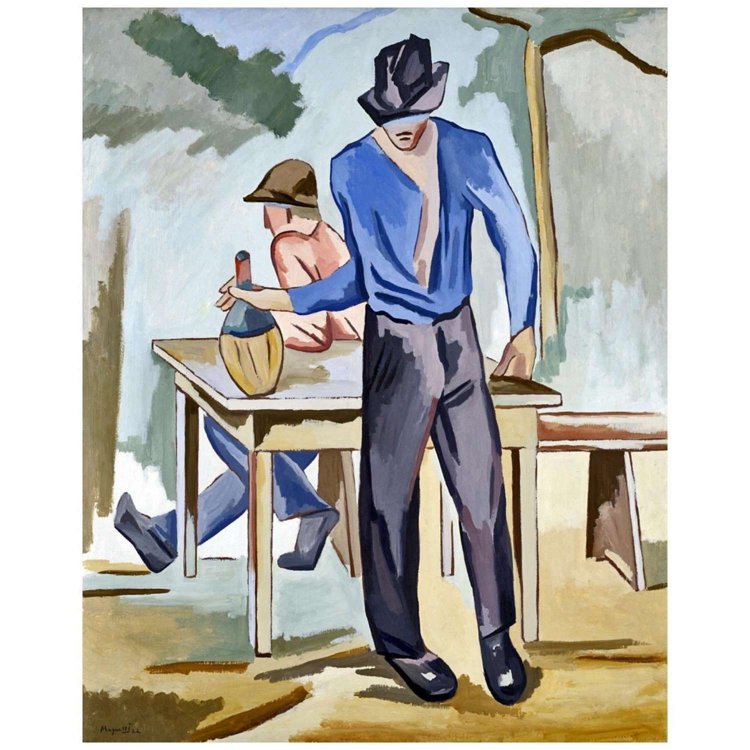  Alberto Magnelli. Senza titolo (Due uomini). 1927. Centre Pompidou
