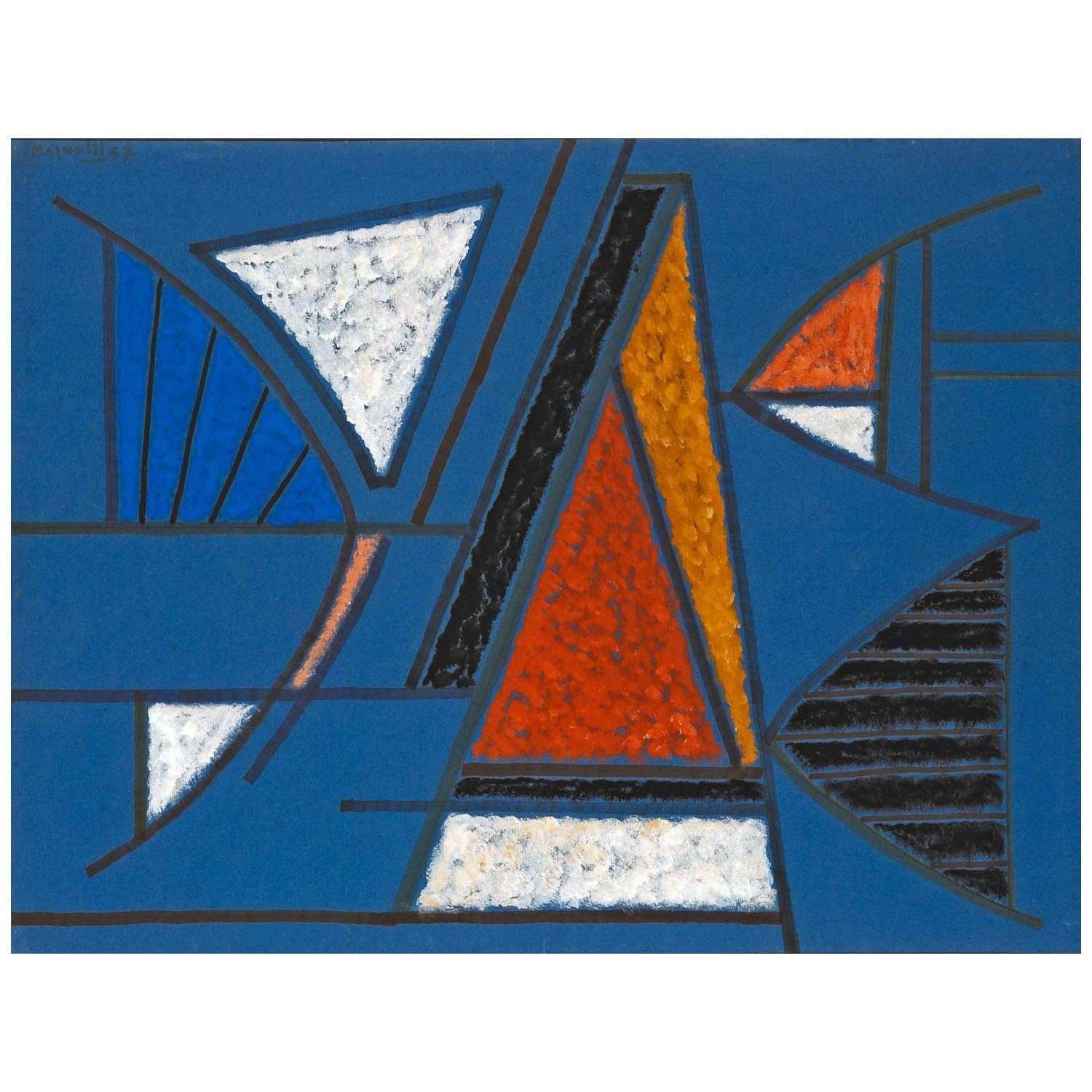 Alberto Magnelli. Senza titolo. 1953