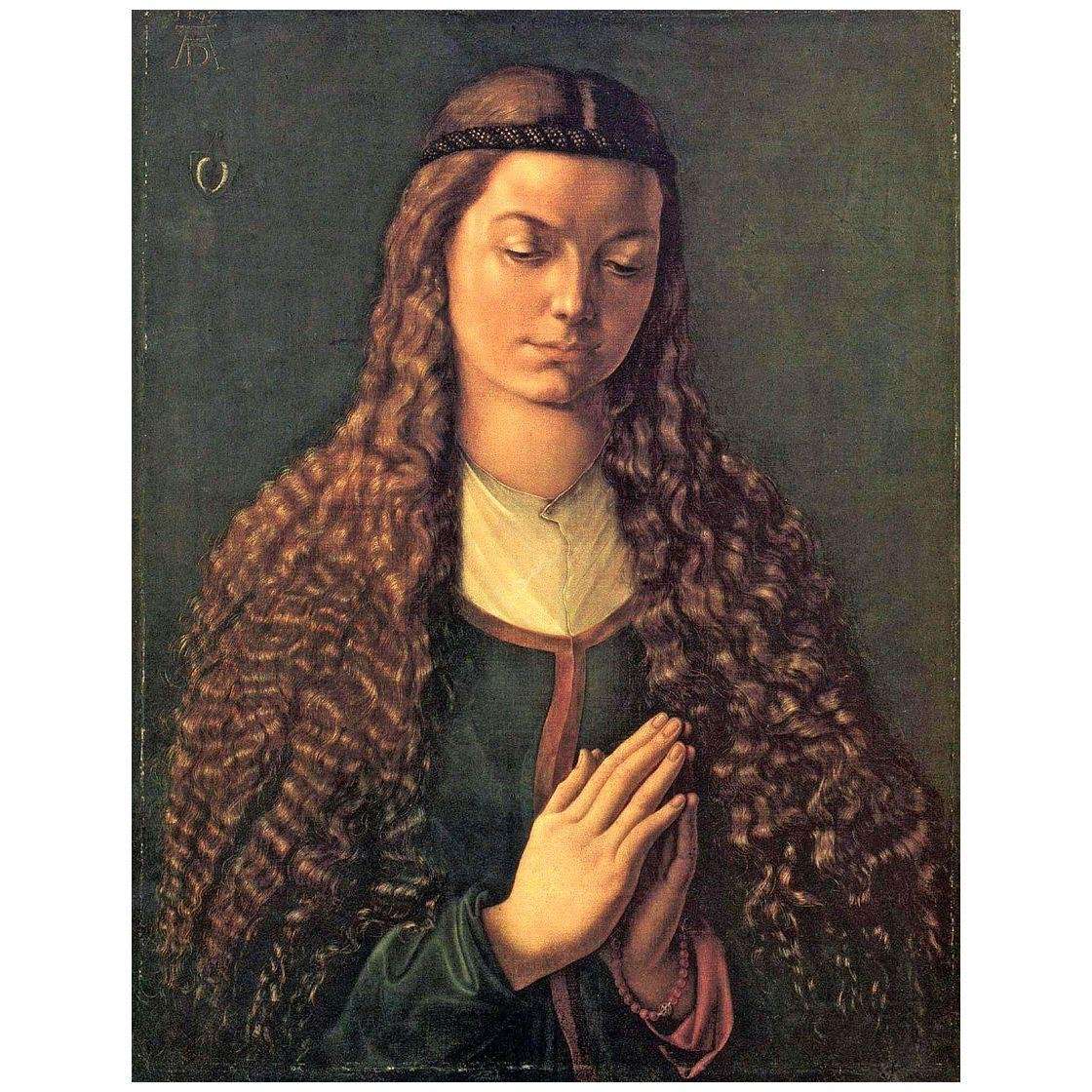  Albrecht Durer. Portrait of a Young Woman with Loose Hair. 1497. Stadel Museum Frankfurt