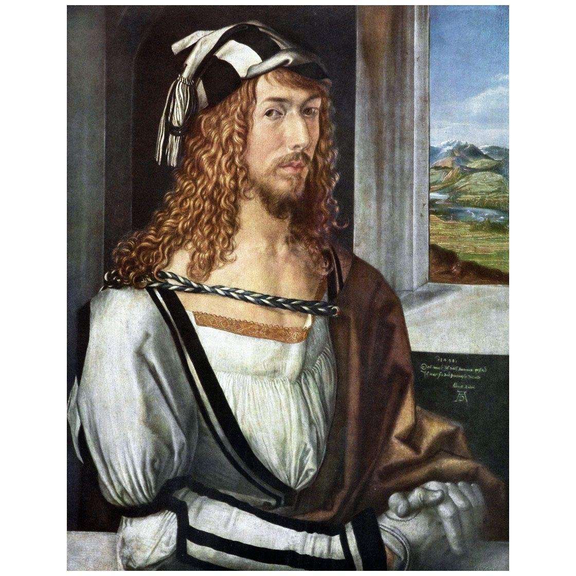  Albrecht Durer. Self-Portrait. 1498. Museo del Prado Madrid