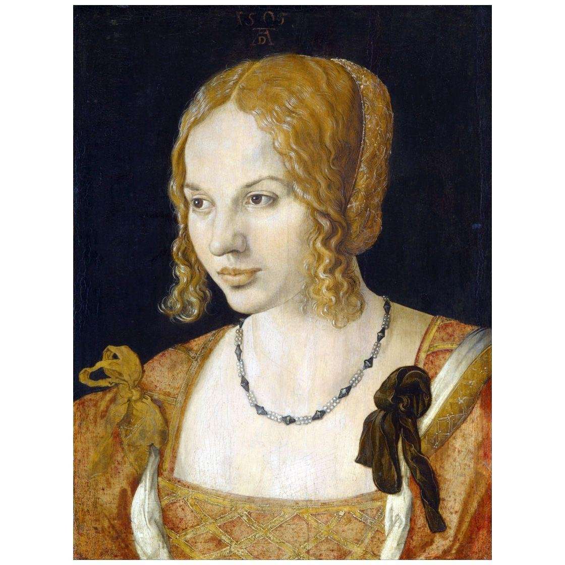  Albrecht Durer. Portrait of a Young Venetian Woman. 1505. Kunsthistorisches Museum Wien