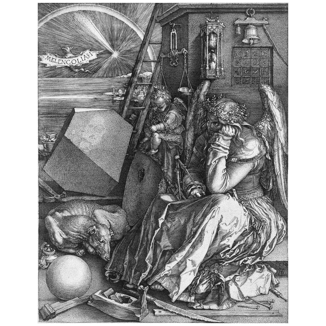  Albrecht Durer. Melancholia I. 1514. Stadel Museum Frankfurt