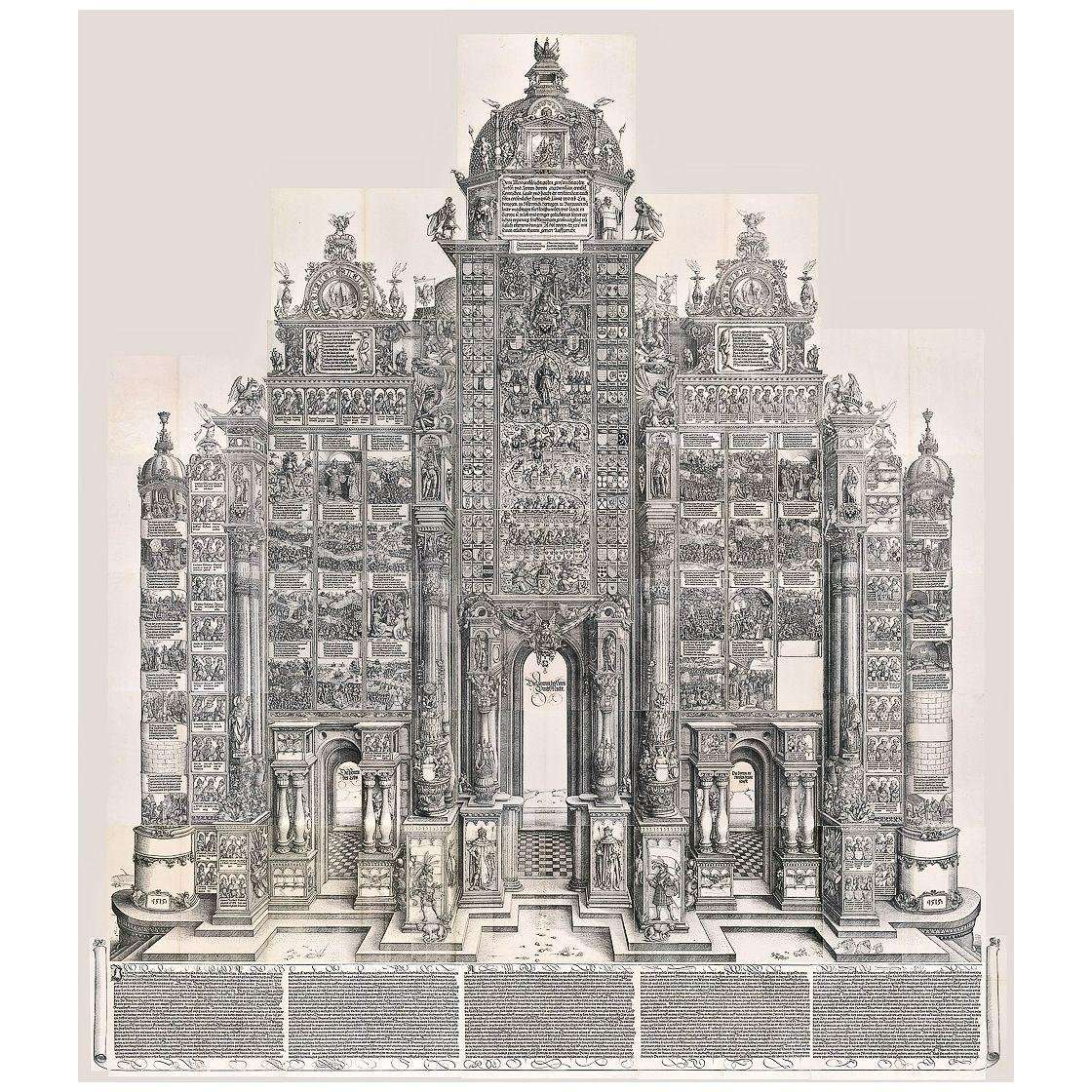  Albrecht Durer. The Triumphal Arch of Maximilian. 1515. British Museum London