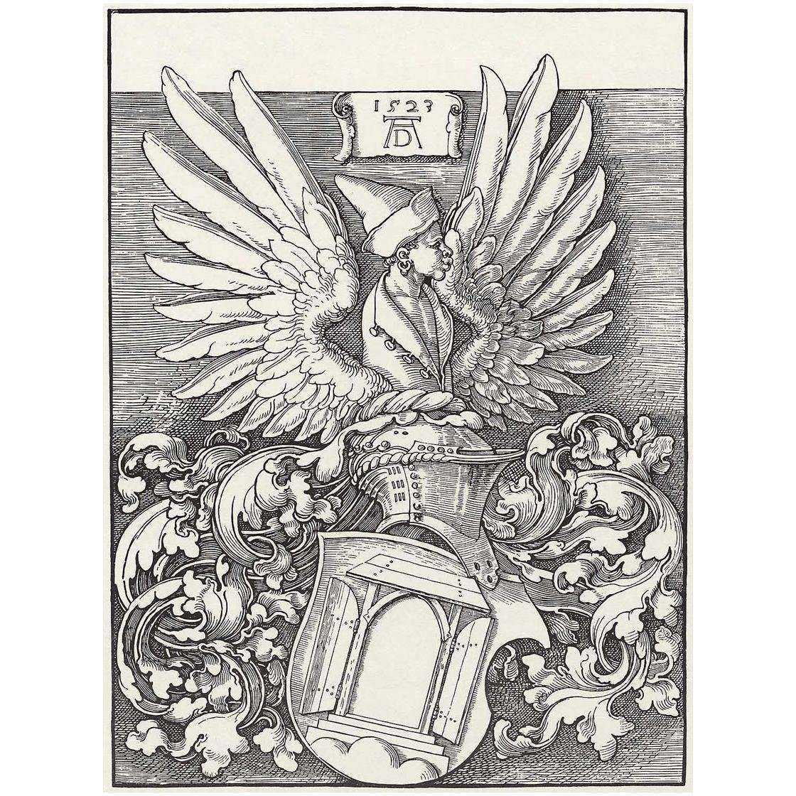  Albrecht Durer. Coat of Arms of the House of Durer. 1523. Nationalmuseum Nuremberg