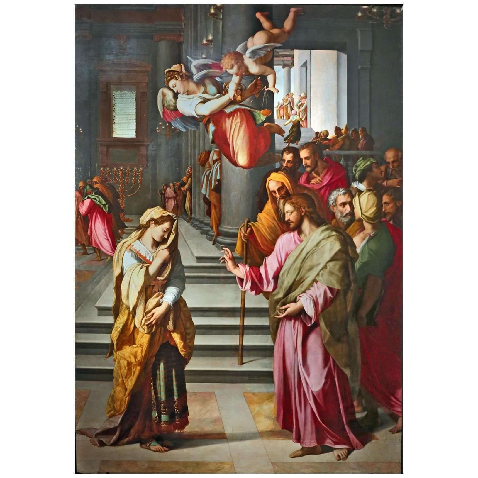  Alessandro Allori. Cristo e ladultera. 1577. Santo Spirito Ferenze