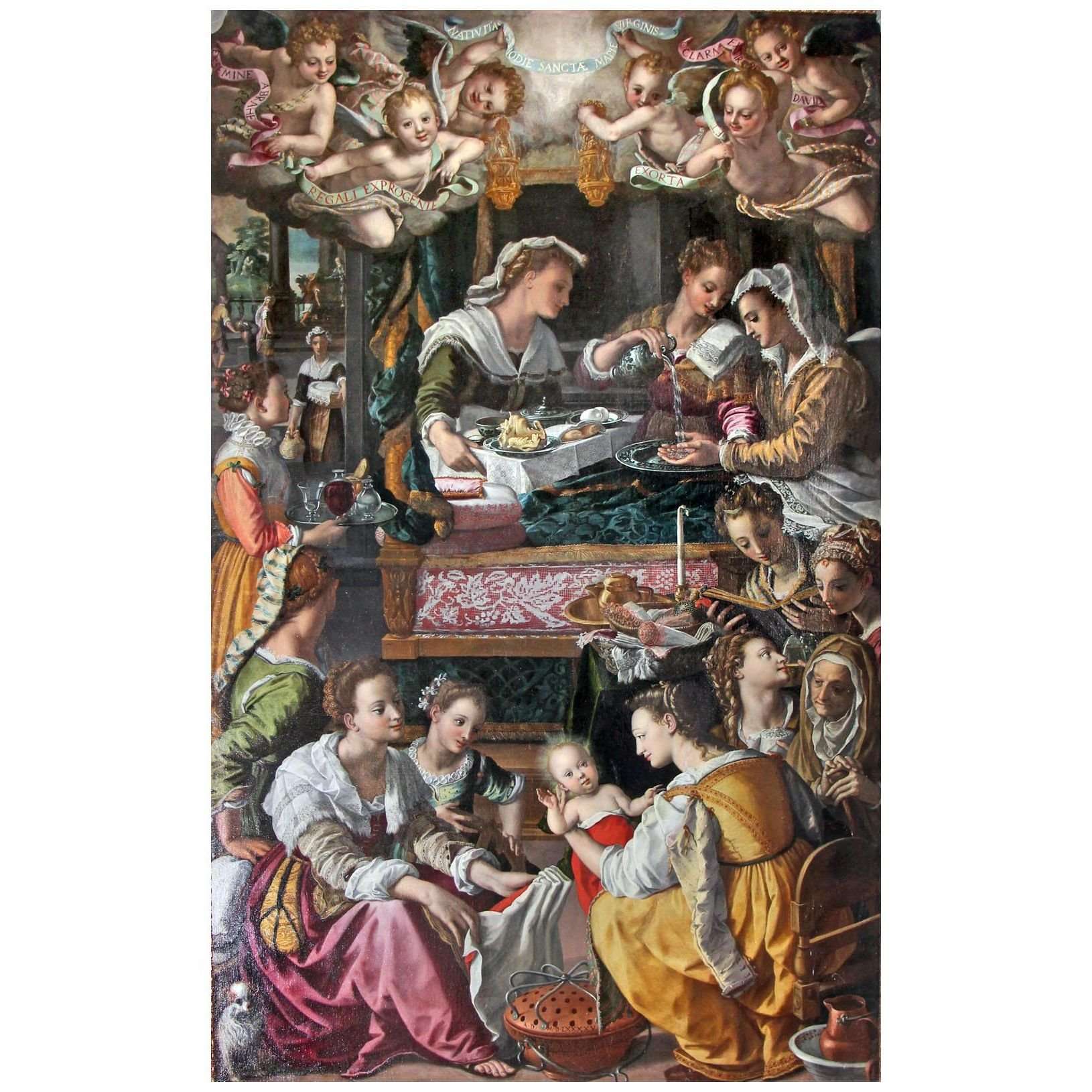  Alessandro Allori. Nativita di Maria. 1595. Chiesa Santa Maria Nuova Cortona