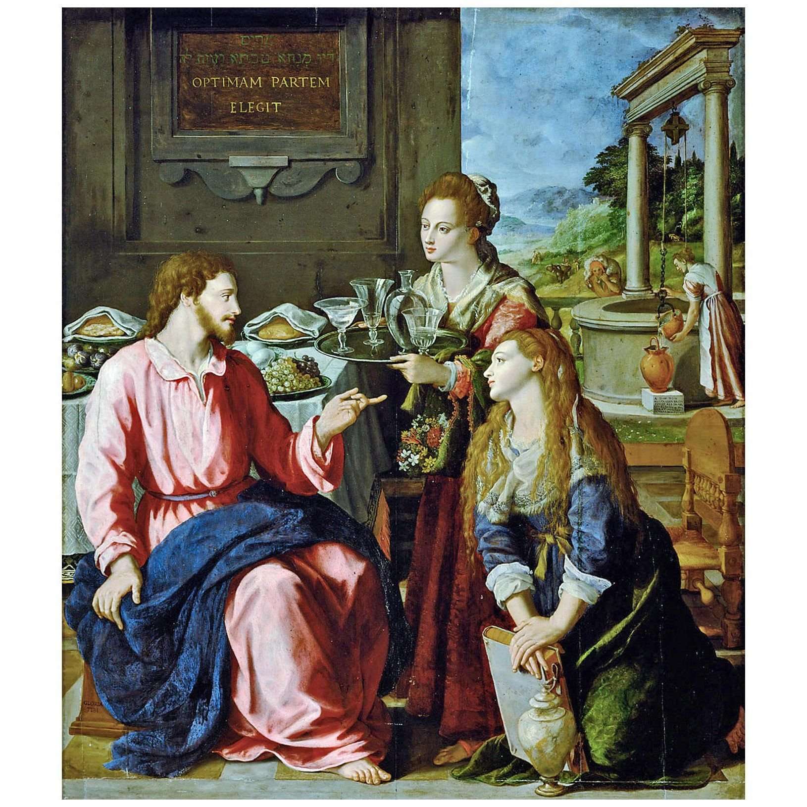  Alessandro Allori. Cristo nella casa di Marta e Maria. 1605. KHM Wien
