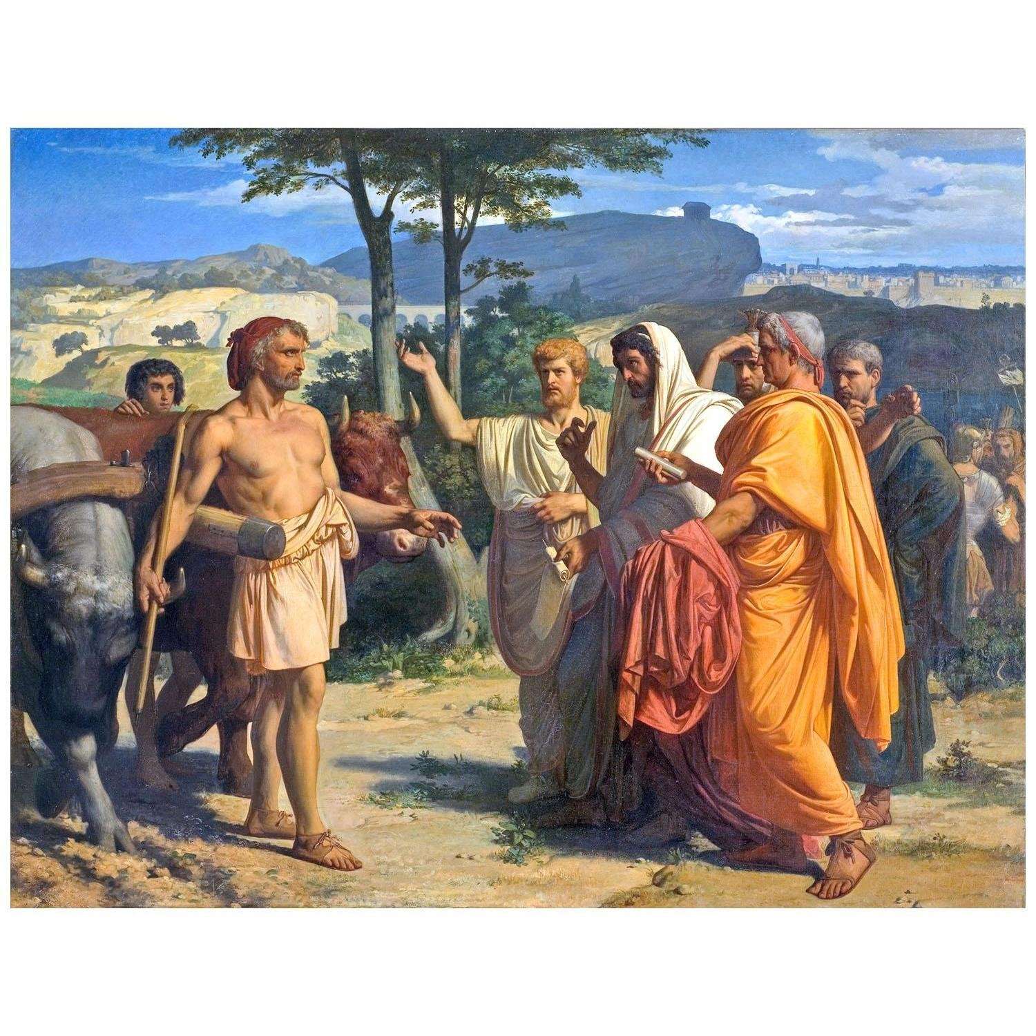  Alexandre Cabanel. Cincinnatus recevant les ambassadeurs. 1843. Musee Fabre Montpellier